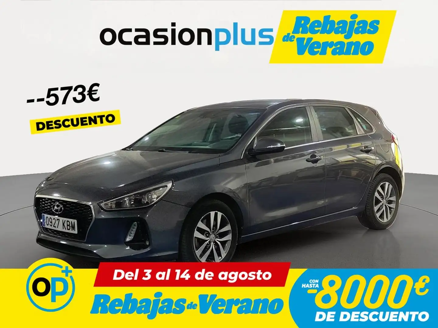 Hyundai i30 1.6CRDi Tecno 110 Gris - 1