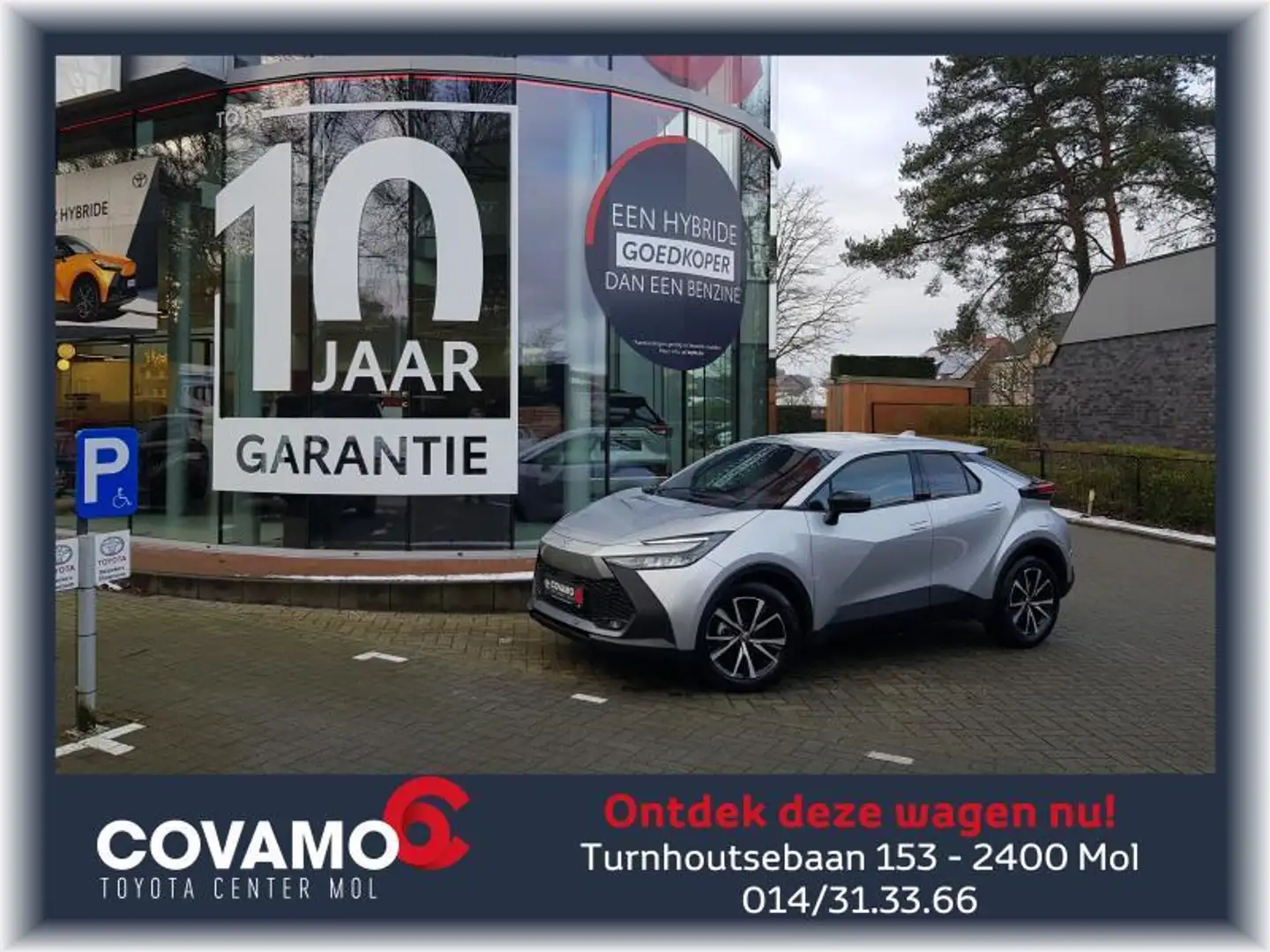 Toyota C-HR 1.8HEV Dynamic Plus  STOCK WAG Zilver - 1