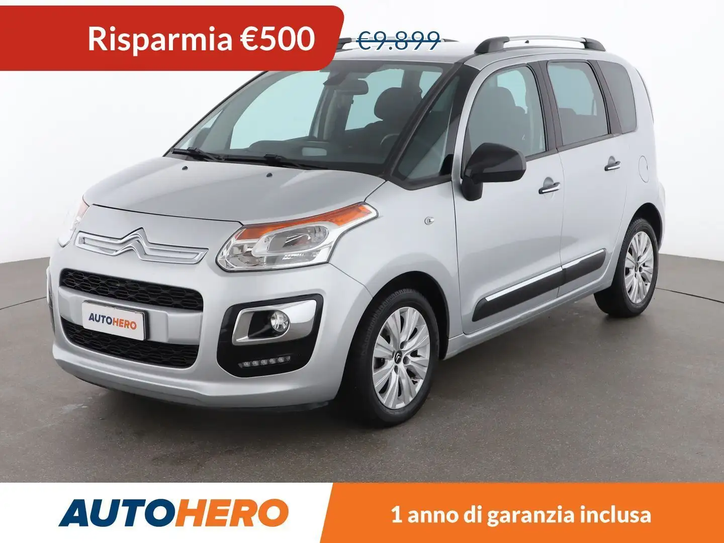 Citroen C3 Picasso 1.2 PureTech Exclusive 110 CV Argent - 1