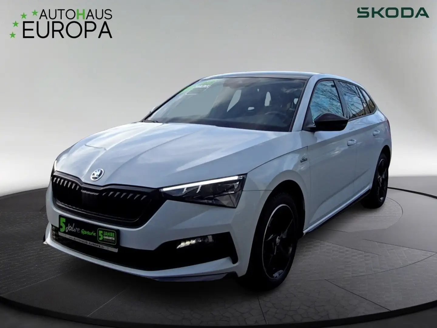 Skoda Scala 1.0 TSI DSG Monte Carlo KlimaA SmartLink LHZ SHZ e Weiß - 1