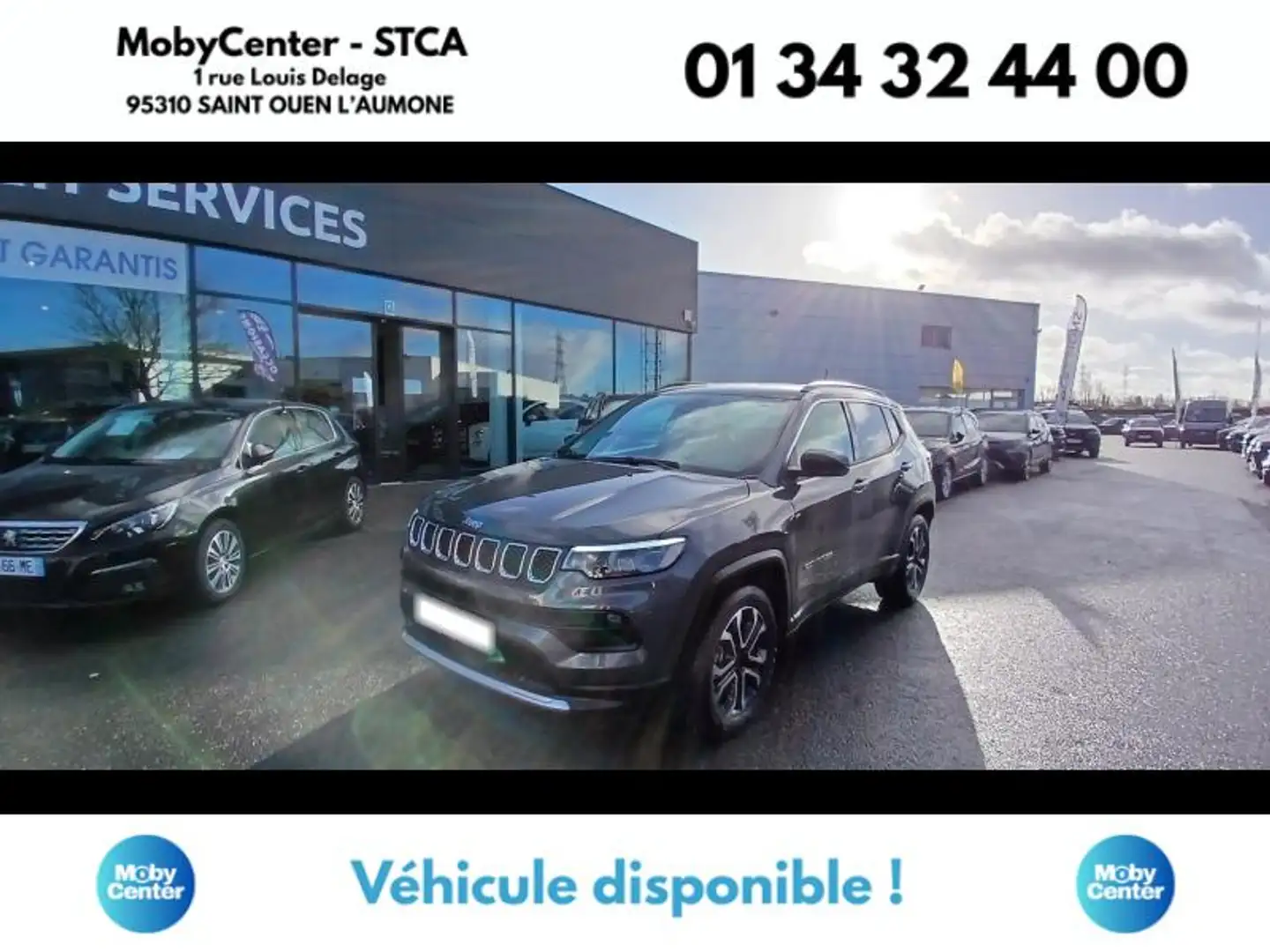 Jeep Compass 1.3 Turbo T4 190ch PHEV 4xe Limited AT6 eAWD Gris - 1