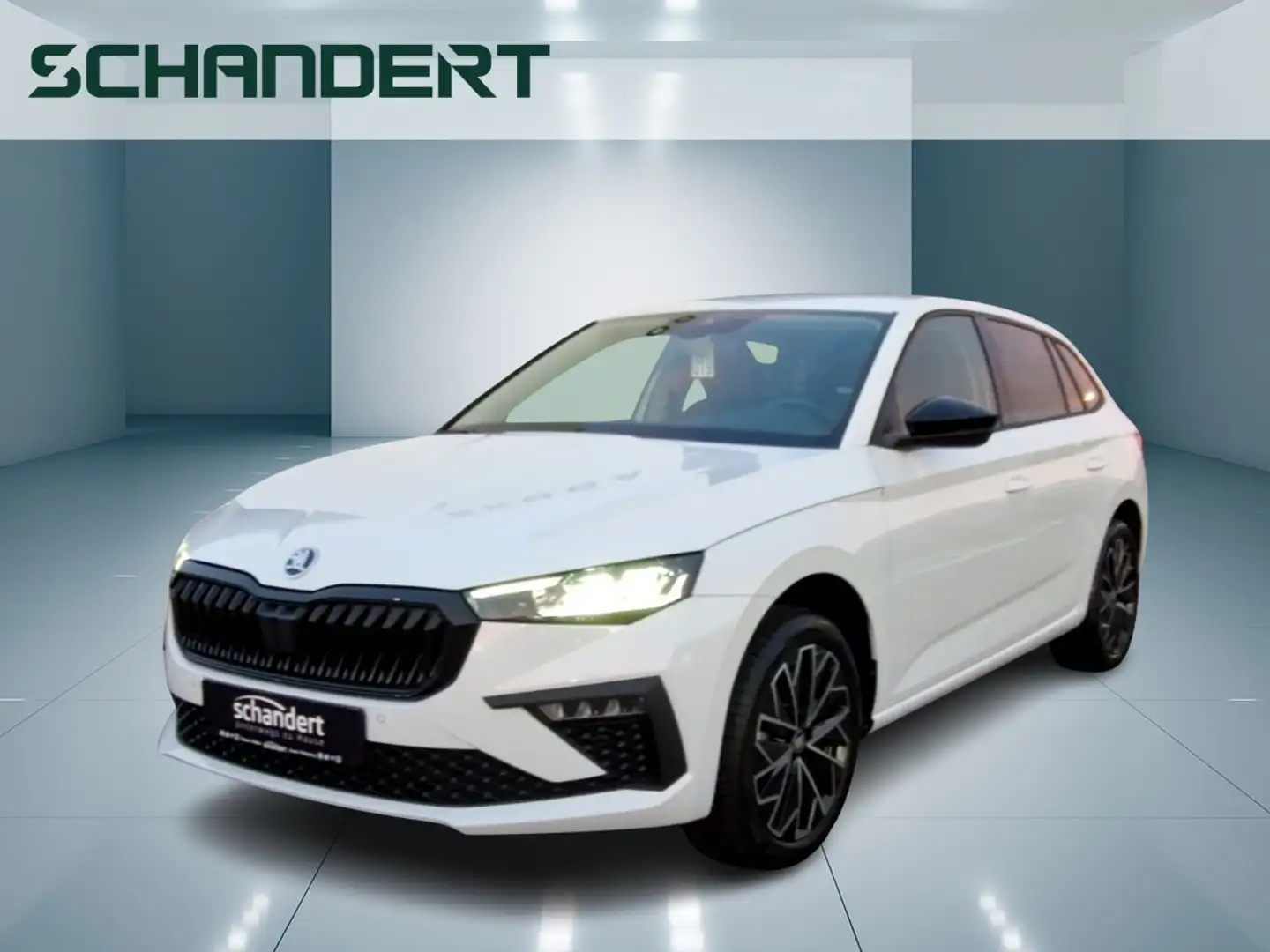 Skoda Scala 1.5 Selection DSG Matrix Navi AHK Klimaautomatik Weiß - 1