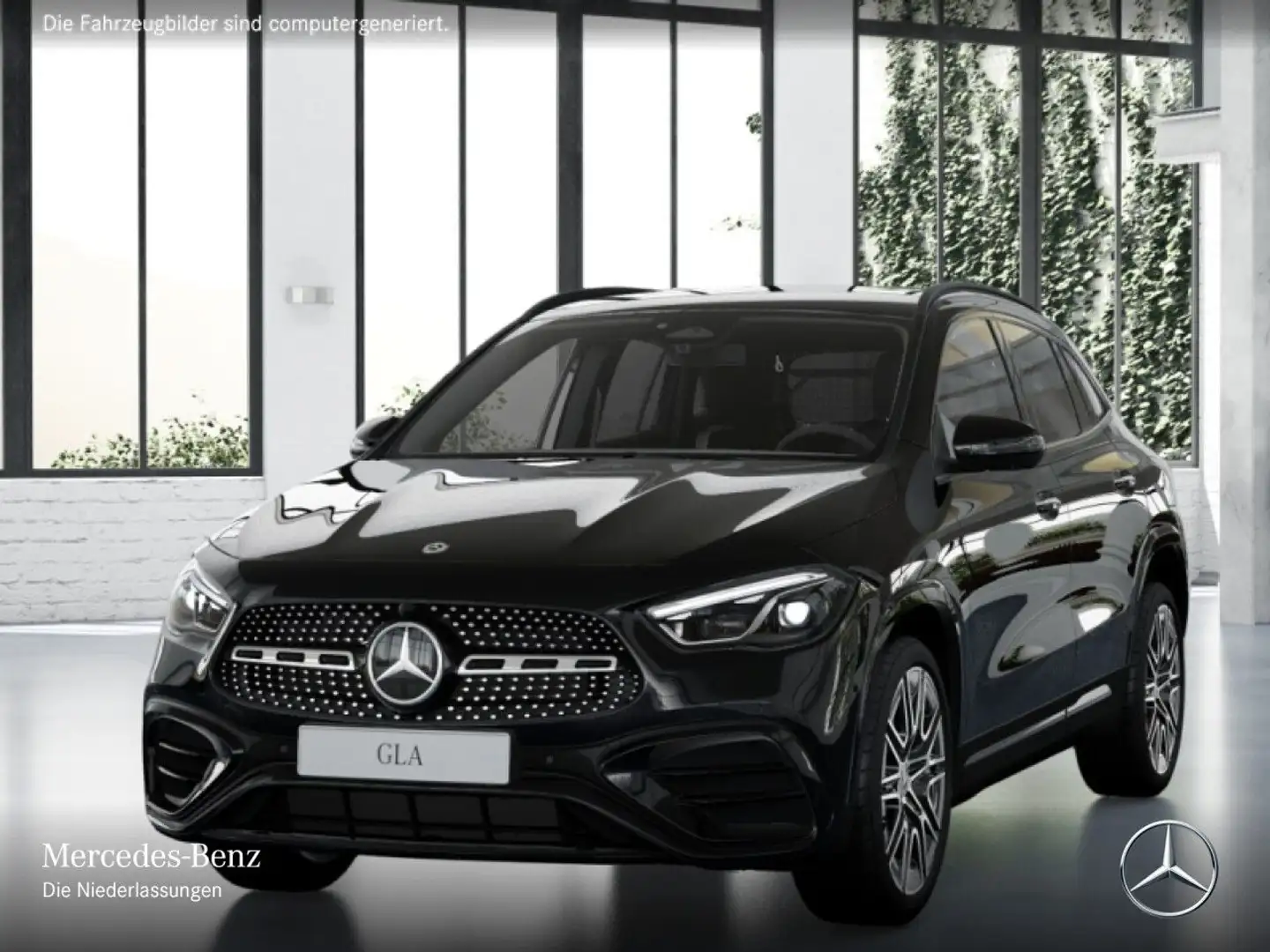 Mercedes-Benz GLA 180 AMG+NIGHT+360°+AHK+MULTIBEAM+TOTW+KEYLESS Schwarz - 2