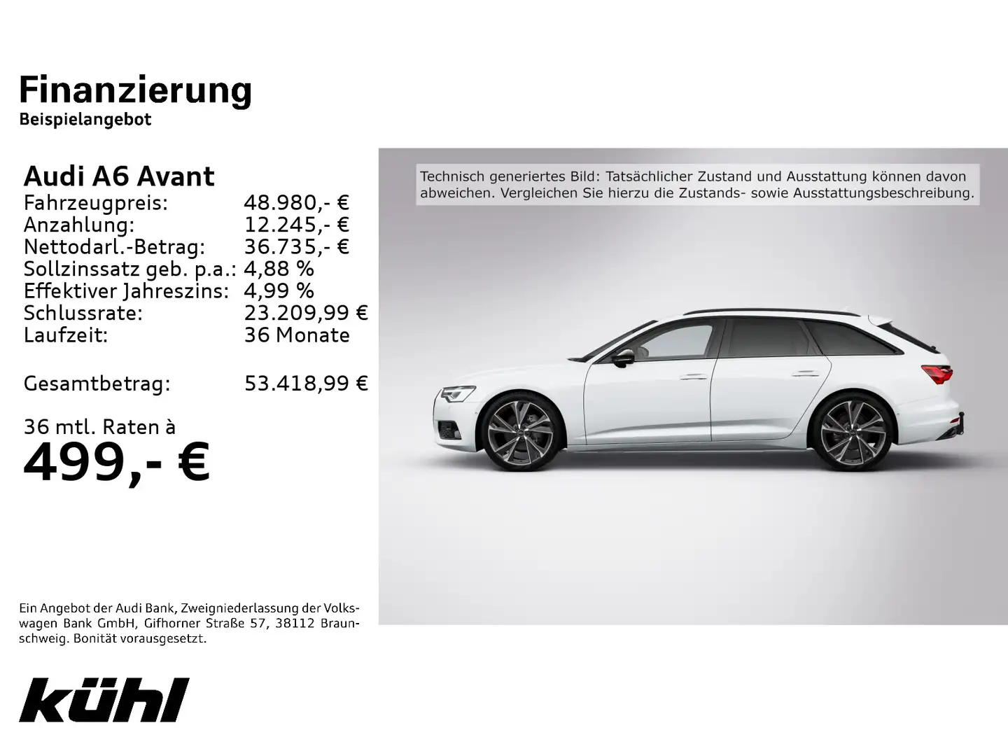 Audi A6 35 TDI S tronic Advanced LED/ACC/Navi/A Weiß - 2