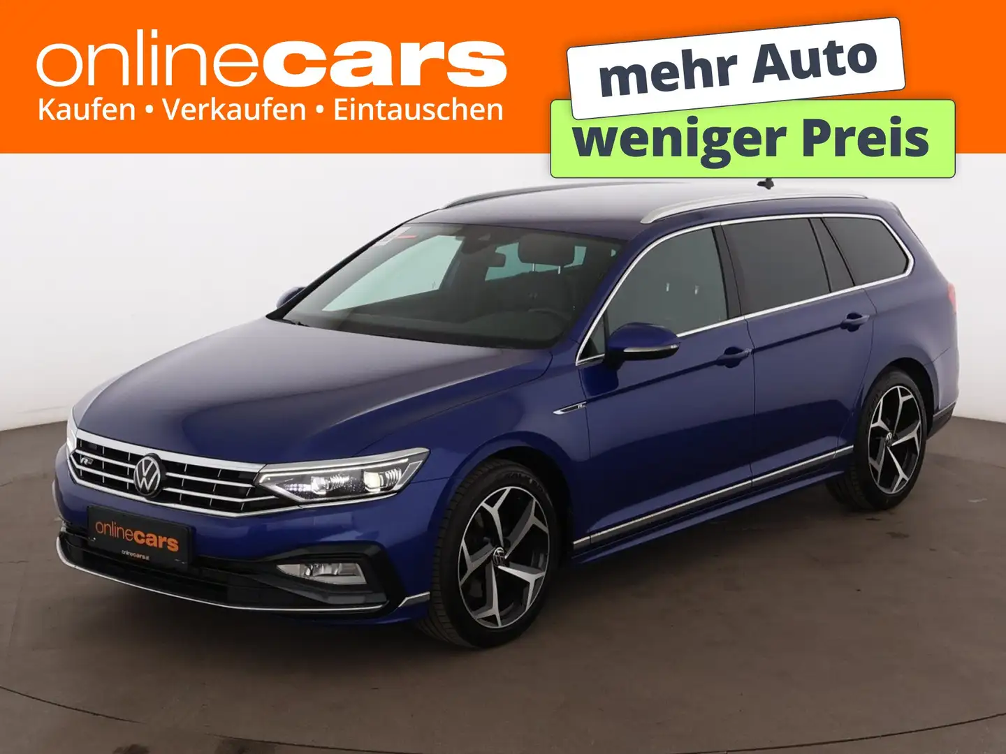Volkswagen Passat Variant 2.0 TDI R-Line Aut MATRIX AHK NAVI Blau - 1