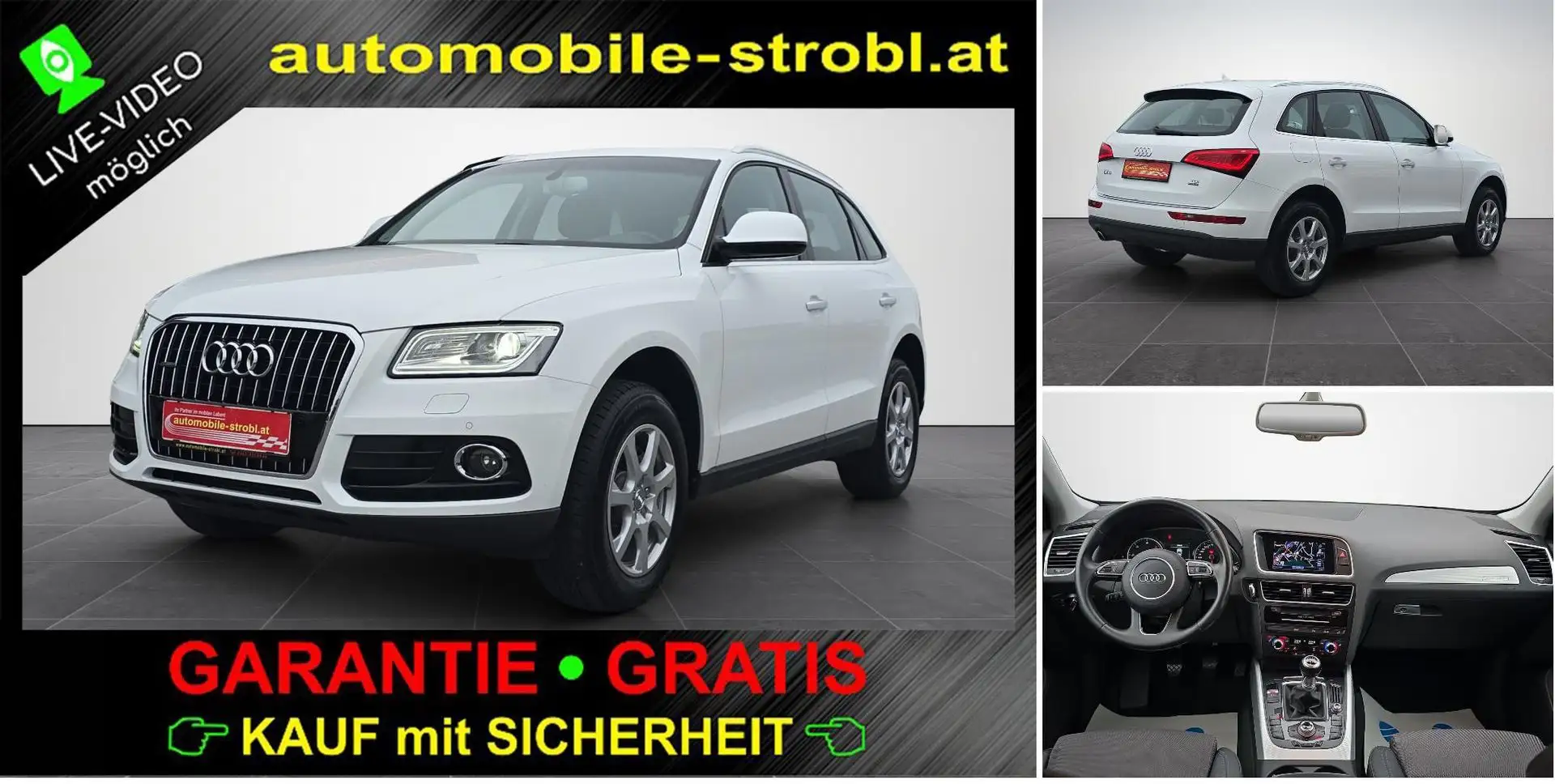 Audi Q5 2.0 TDI quat. Top-Ausst. GARANTIE Weiß - 1