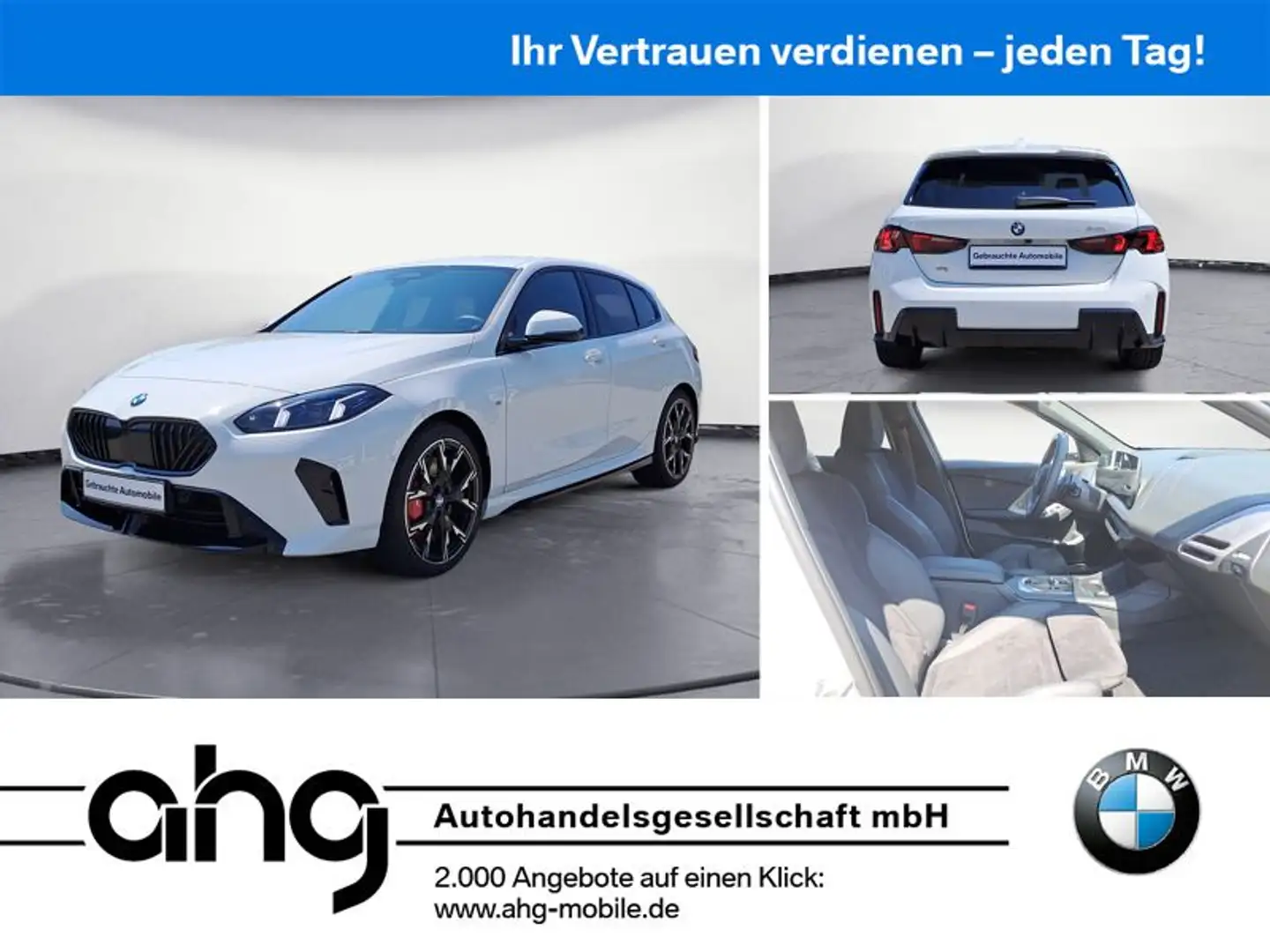 BMW 120 d Steptronic M Sportpaket Klimaaut. Weiß - 1