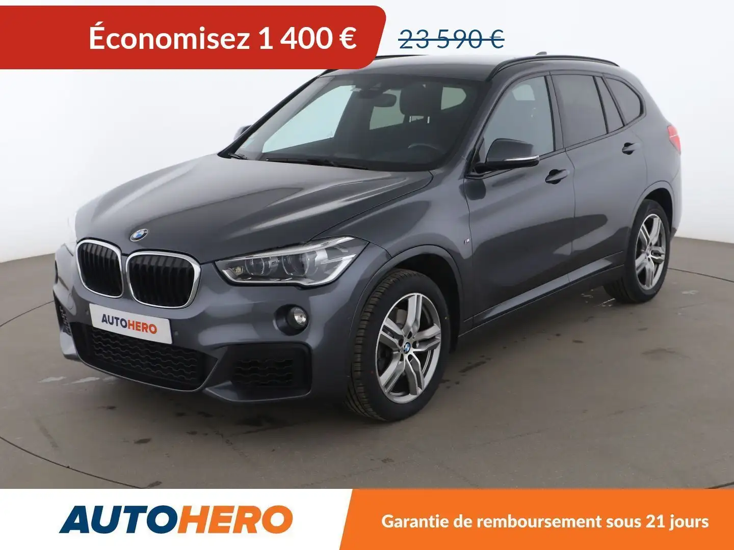 BMW X1 xDrive20d M Sport BVA8 Gris - 1