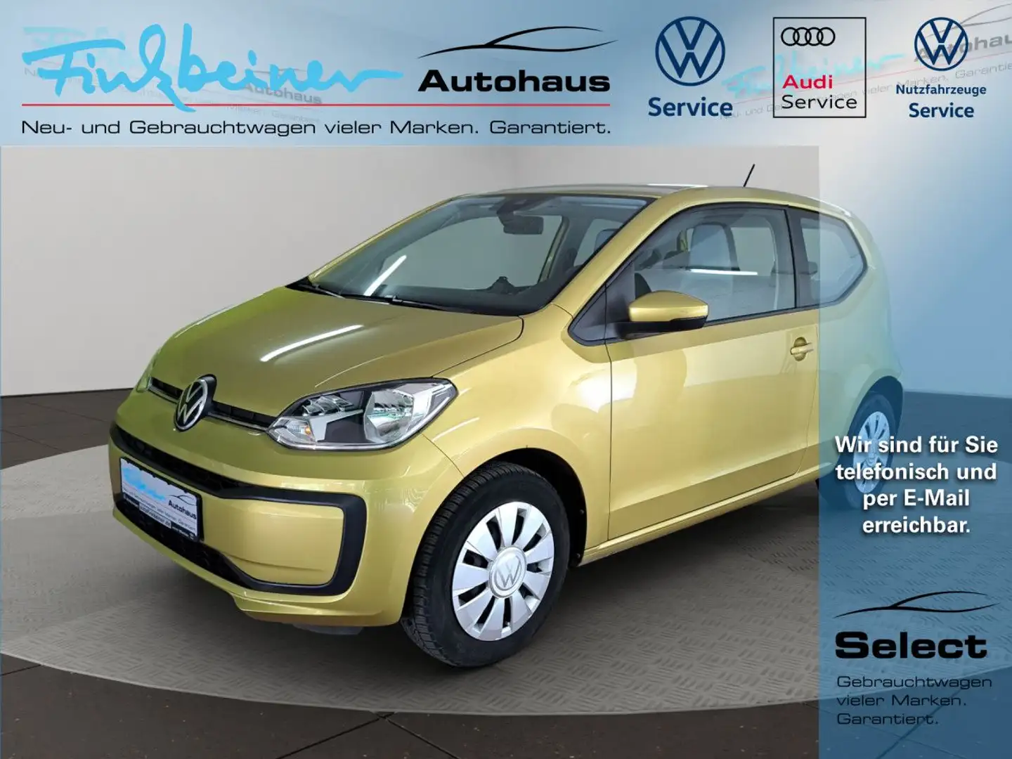 Volkswagen up! move 1.0l Bluetooth Klima el. Fenster Geel - 1
