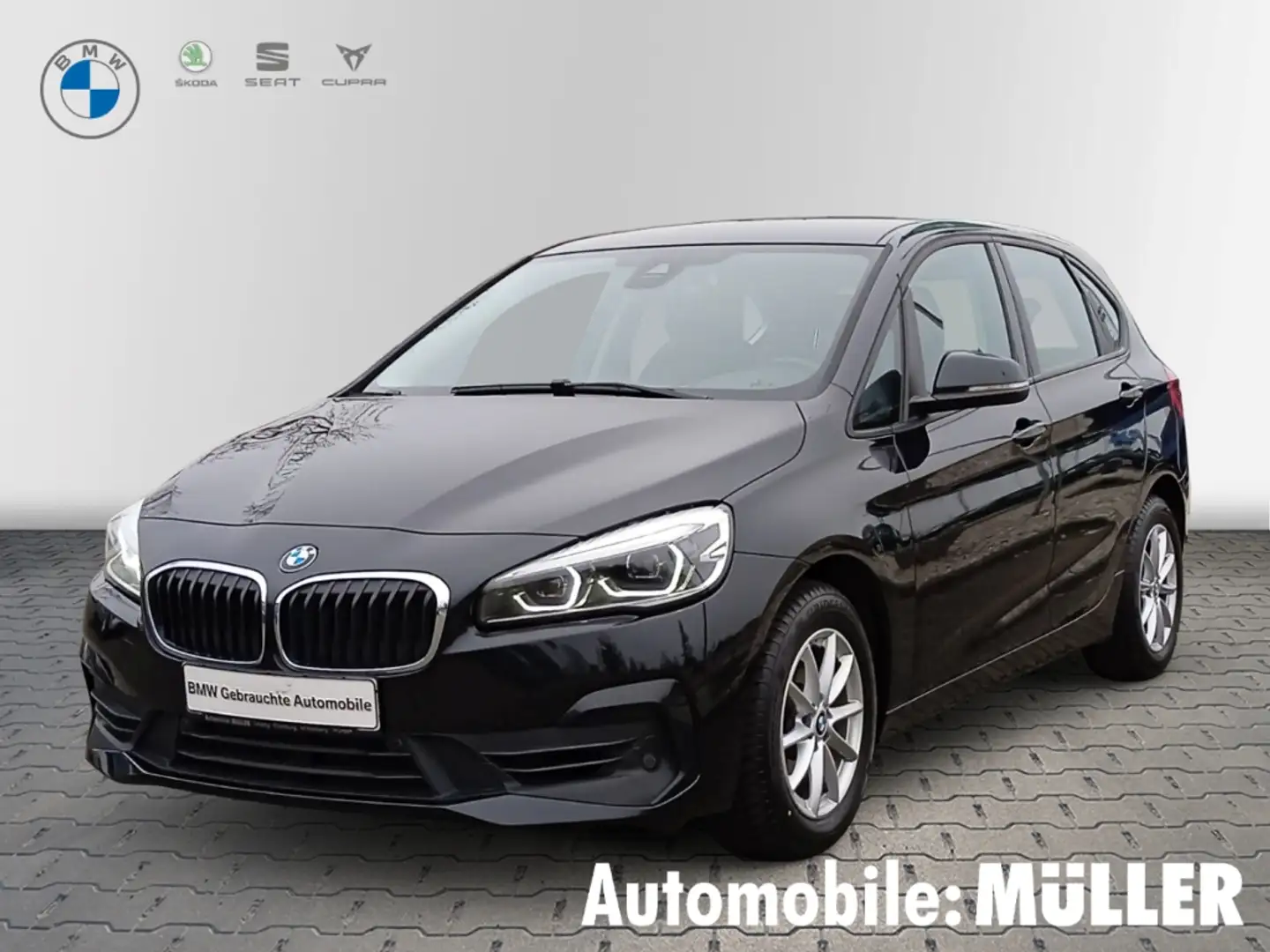 BMW 218 Active Tourer Advantage i Navi Soundsystem LED El. Zwart - 1