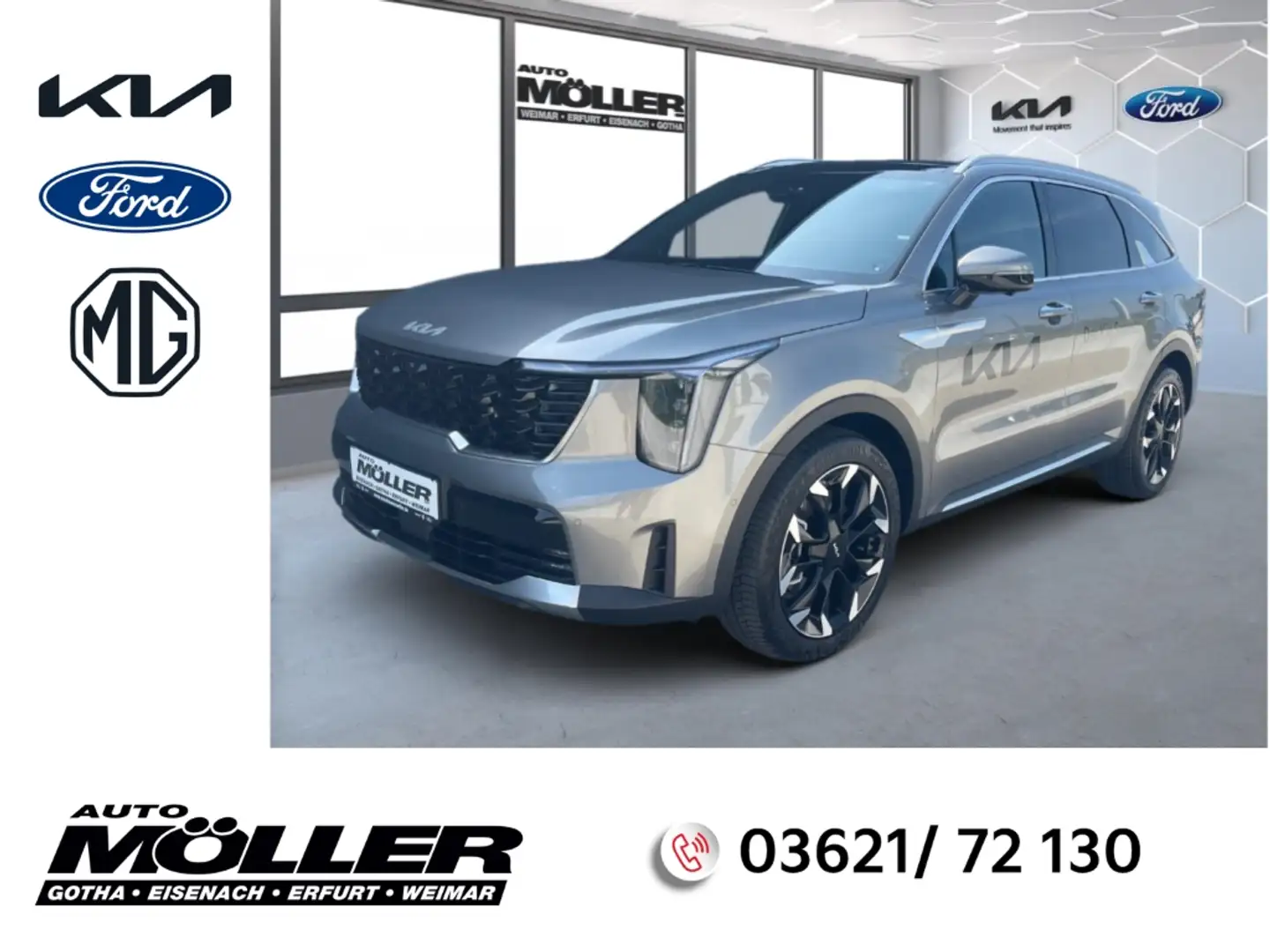 Kia Sorento 2.2D AWD DCT8 Platinum+Panorama+6 Sitzer+NAVI+360° Grau - 1