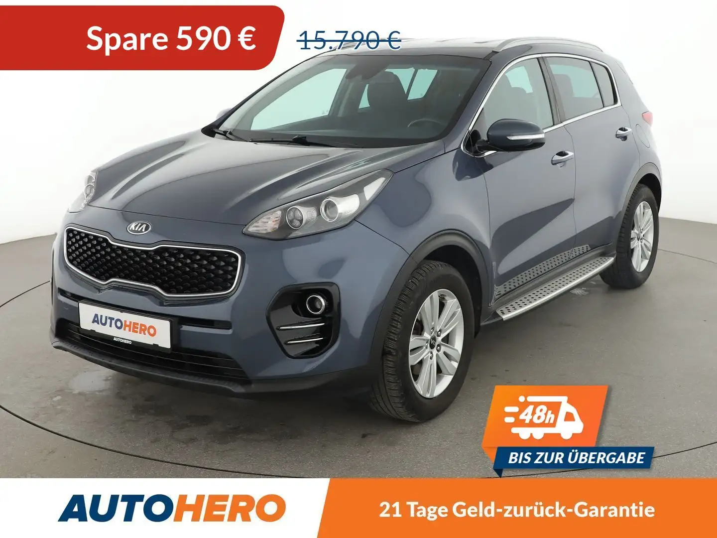 Kia Sportage 1.6 GDI Dream Team 2WD *NAVI*TEMPO*CAM*PDC*SHZ* Blau - 1