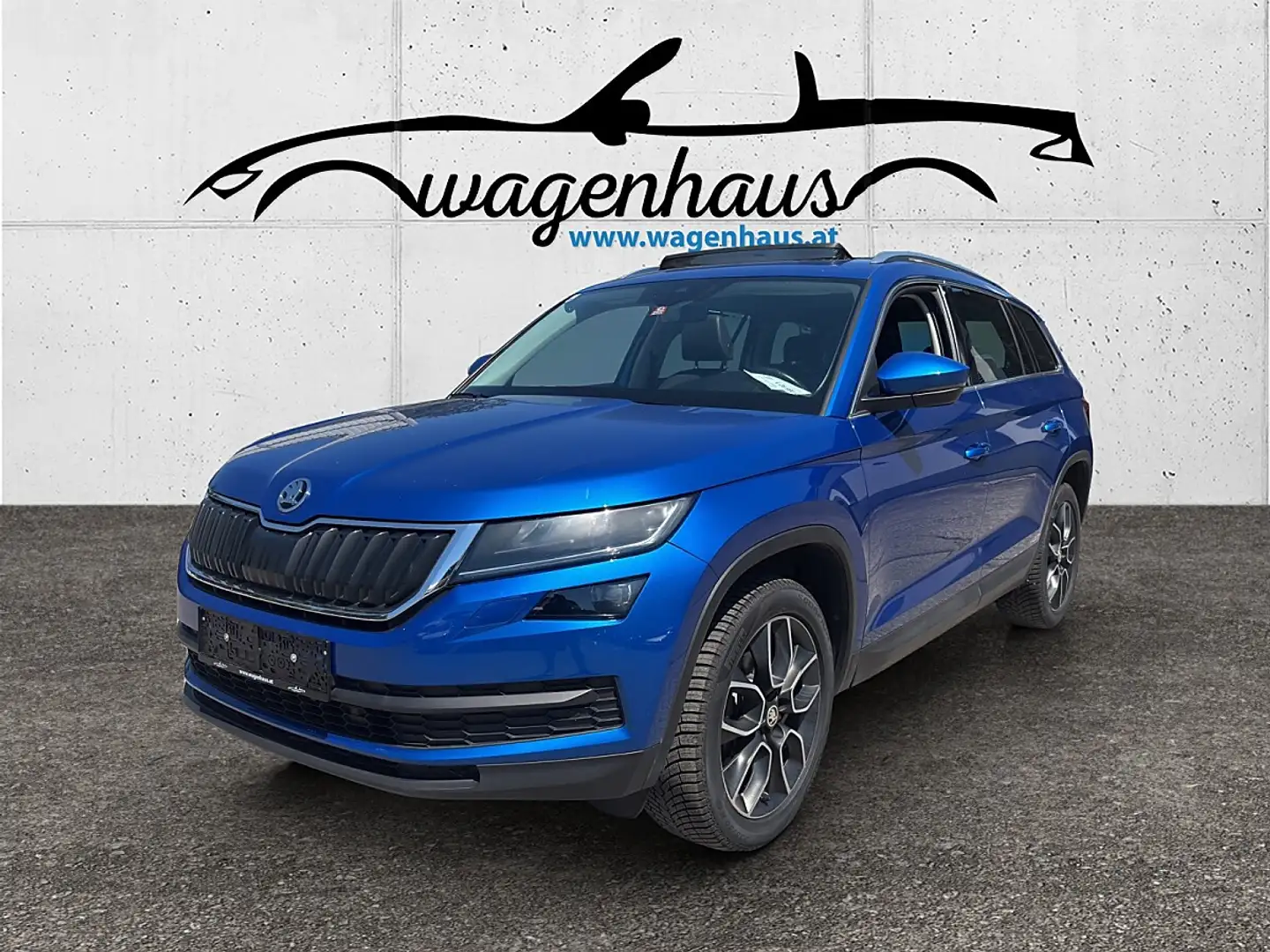 Skoda Kodiaq TSI DSG Style 125, SKY, 7 Sitzer, ACC, Spurw., DCC Blau - 1