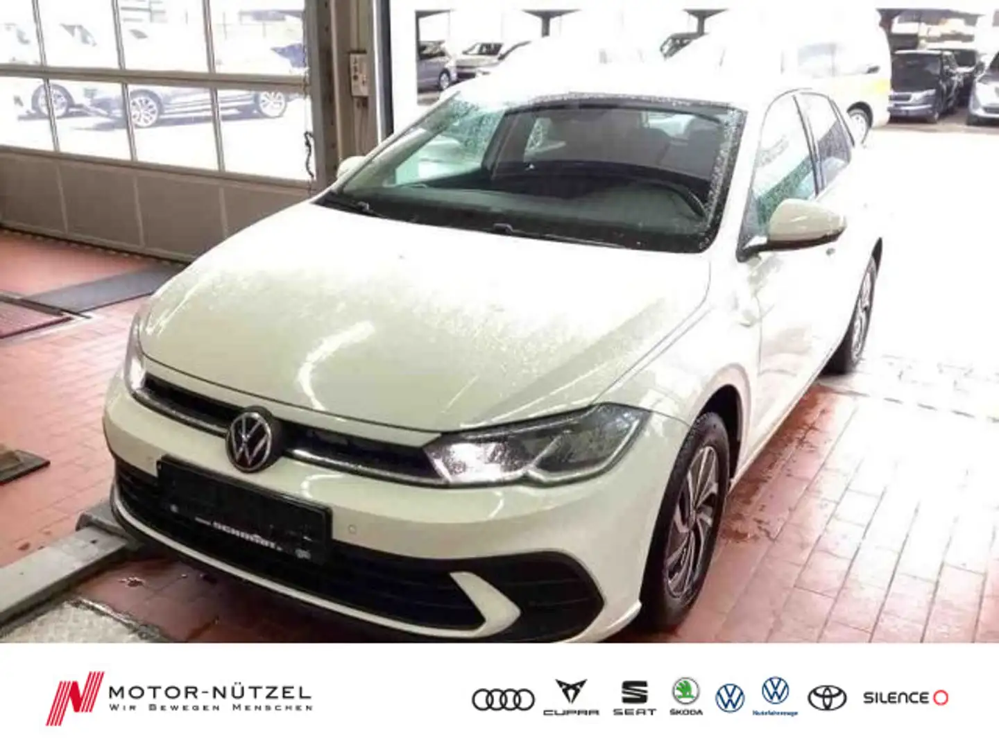 Volkswagen Polo 1.0 TSI LIFE LED+NAV+APP+SHZ+PDC+DAB+VC+15" Weiß - 1