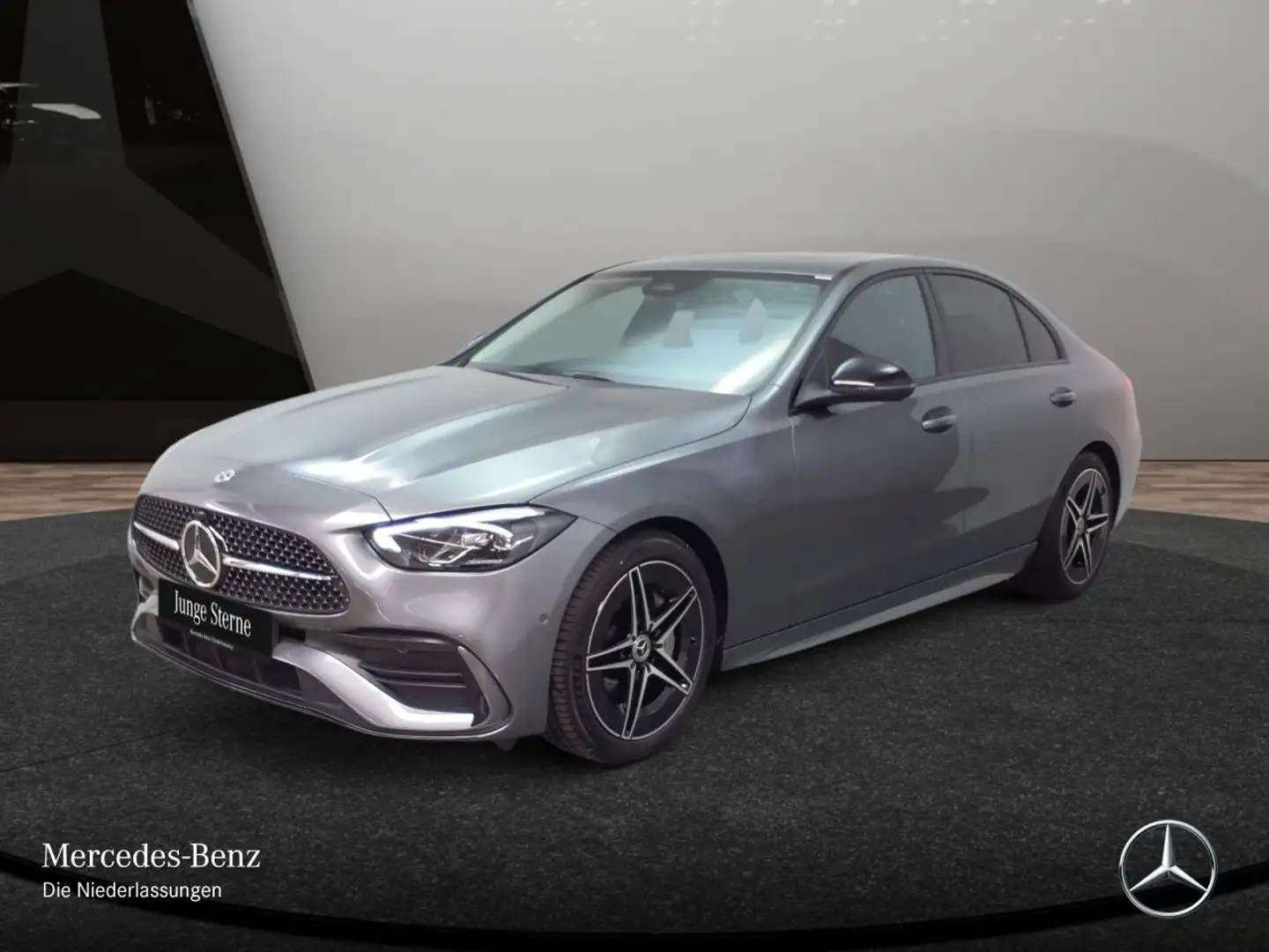 Mercedes-Benz C 200 AMG+NIGHT+LED+KAMERA+TOTW+KEYLESS+9G Grau - 2