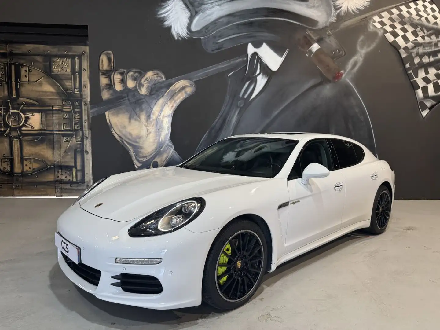 Porsche Panamera Hybrid 3.0 V6 S 416ch toit ouvrant Blanc - 2