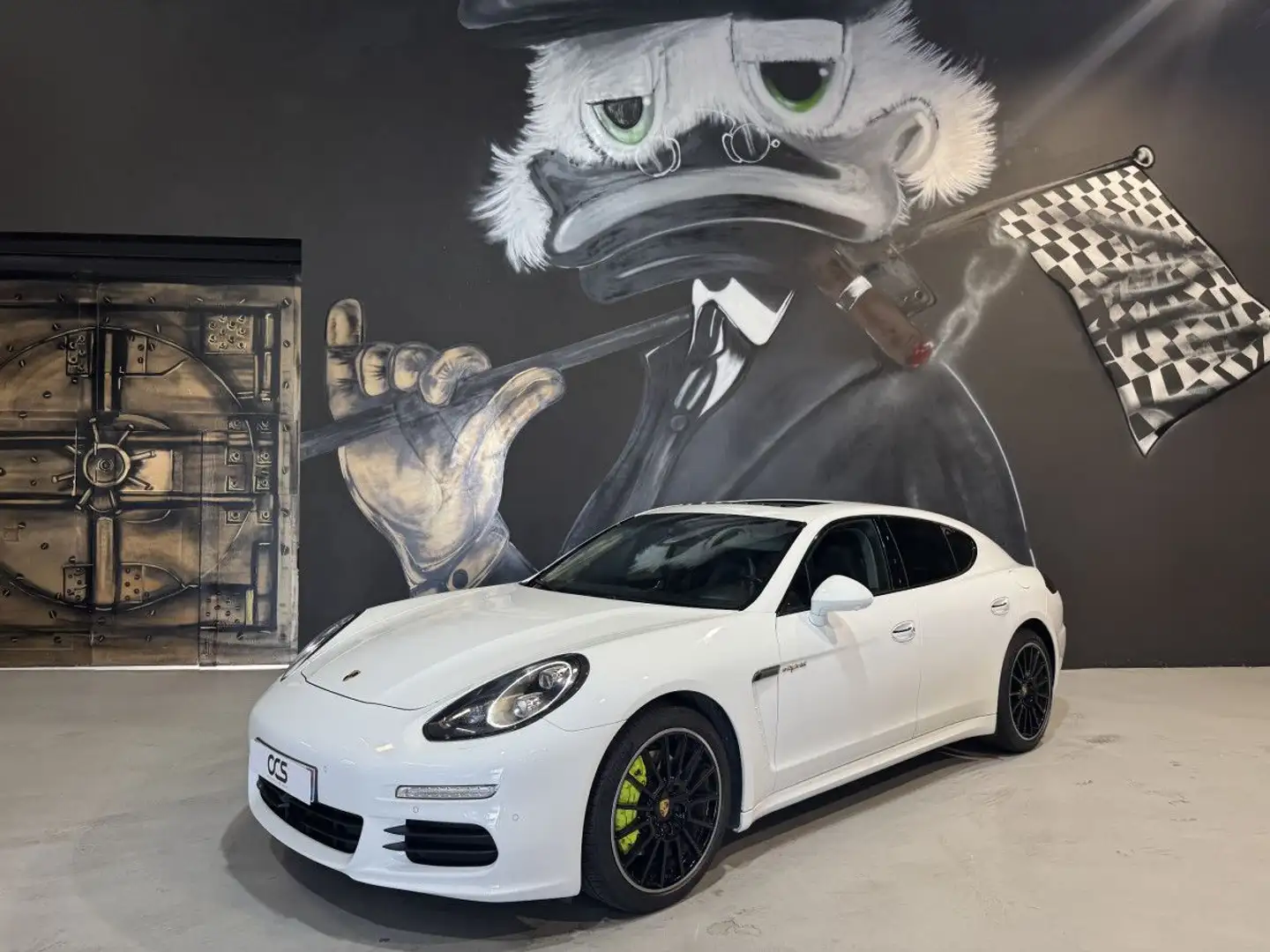Porsche Panamera Hybrid 3.0 V6 S 416ch toit ouvrant Blanc - 1