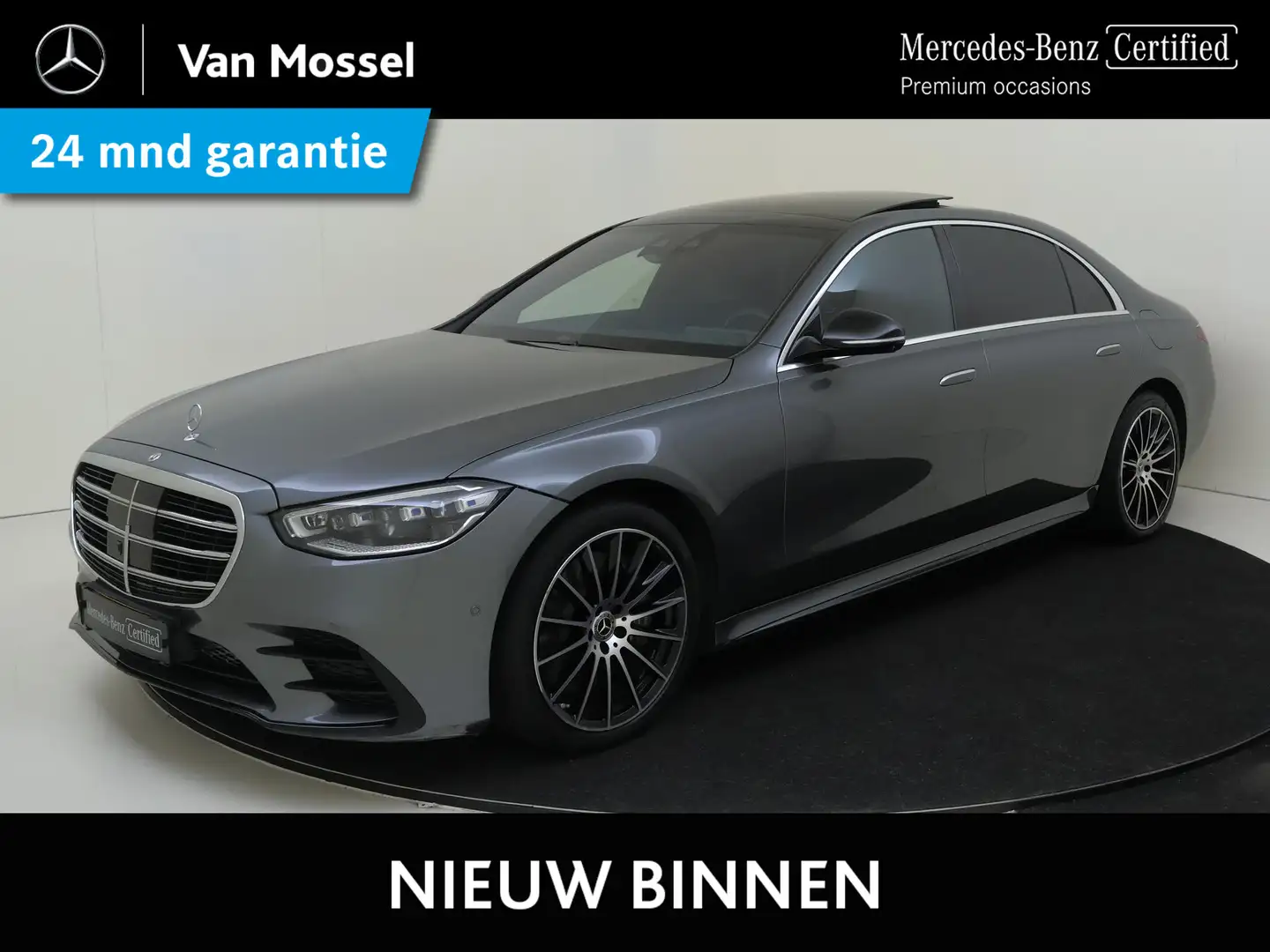 Mercedes-Benz S 580 e Lang / Stoelverwarming / 360Graden-Camera / Pano Gris - 1