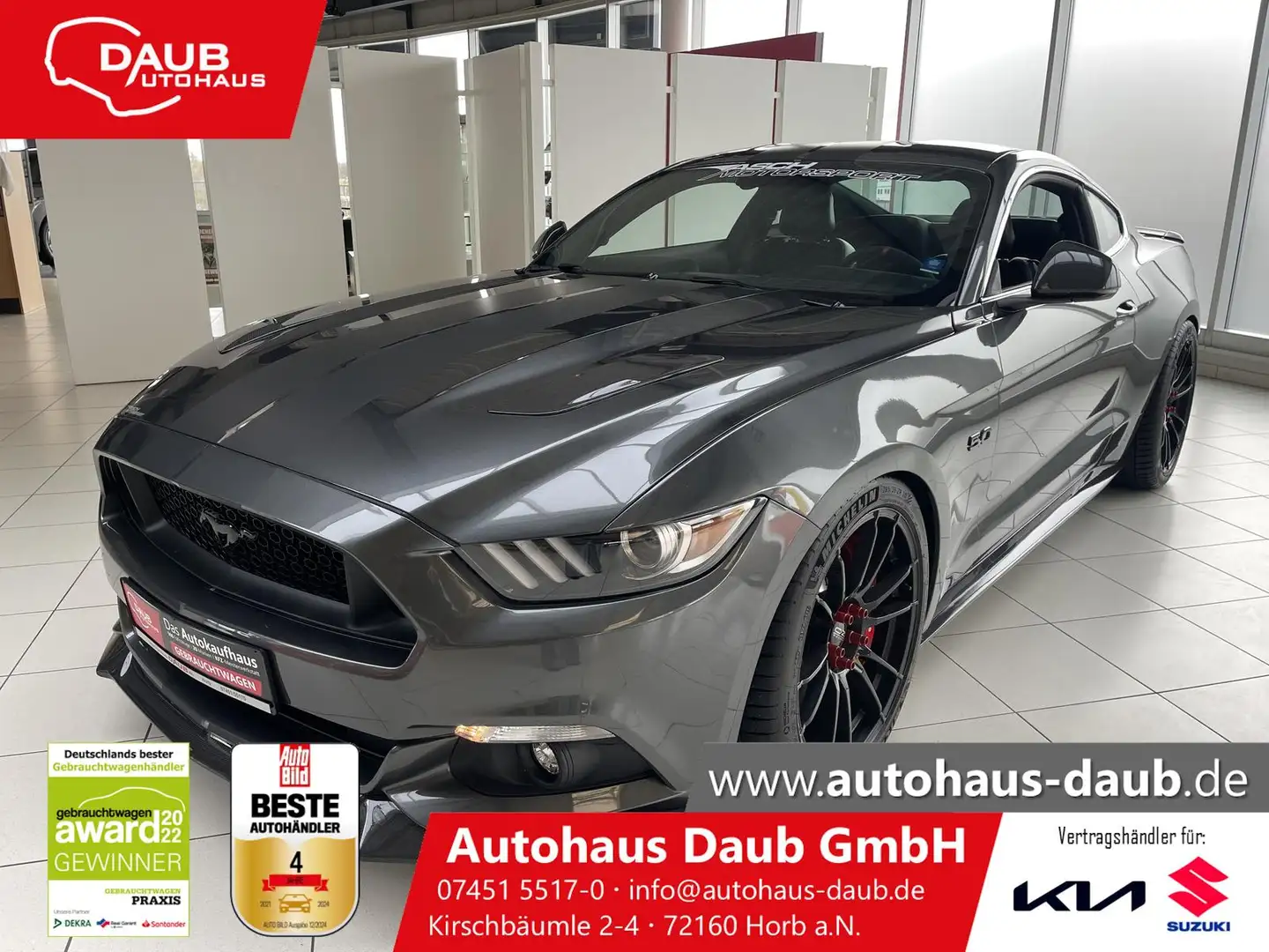 Ford Mustang 5.0 V8 GT Fastback+AschTuning+Leder+voll Szürke - 1