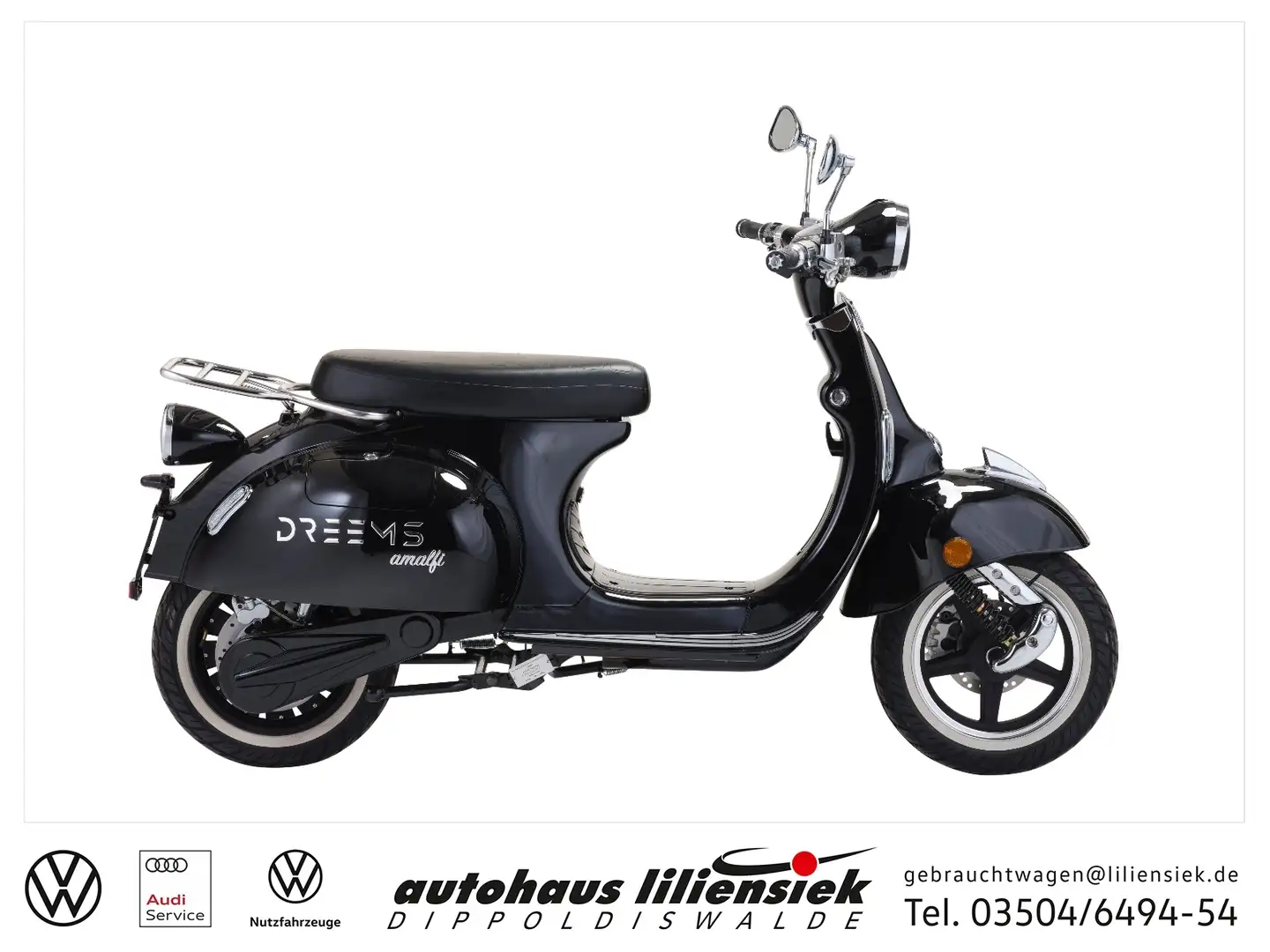 Dreems Amalfi S e-Roller *Topcase* Zwart - 1