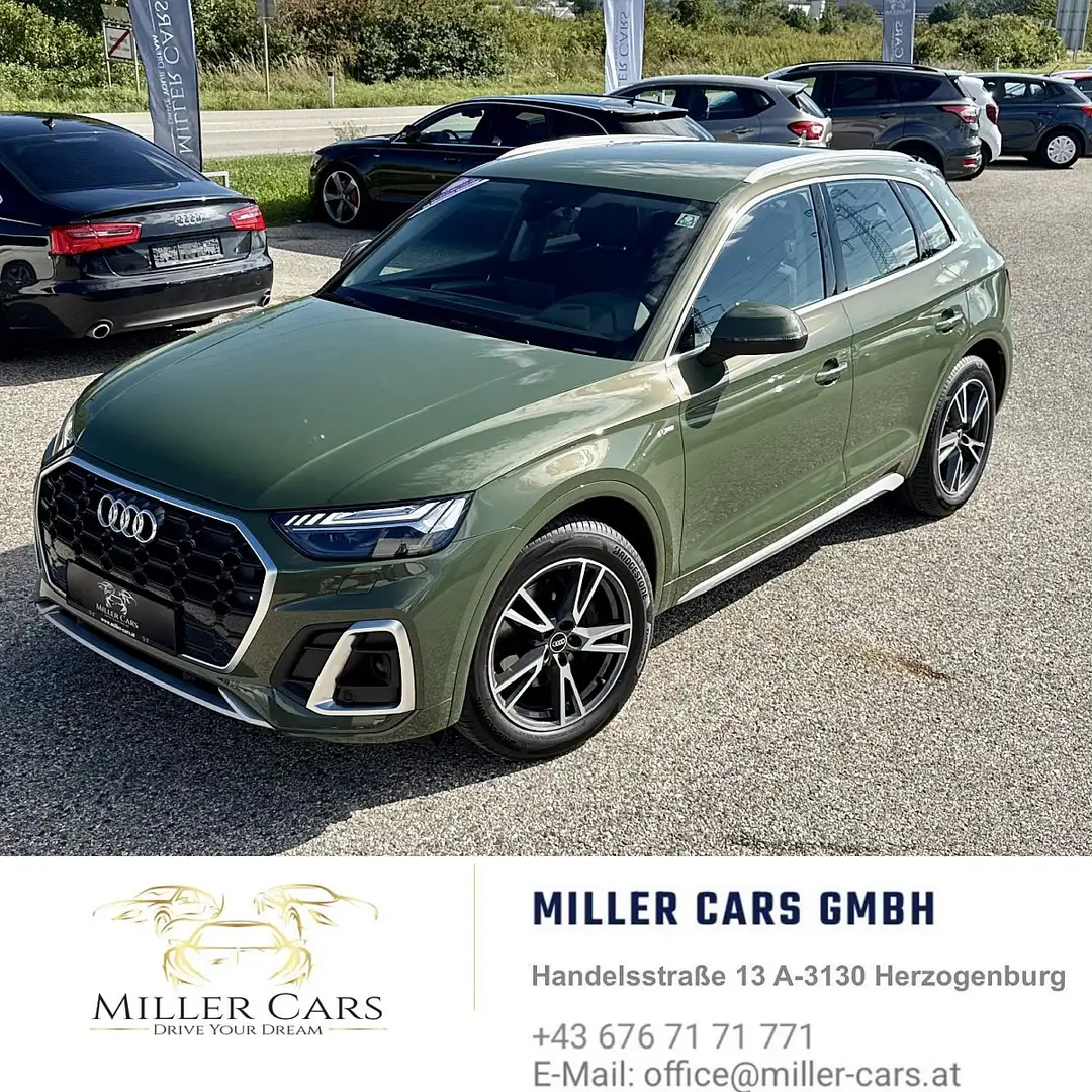 Audi Q5 35 TDI S-line S-tronic*Matrix*Virtual Cockpit* Grün - 1