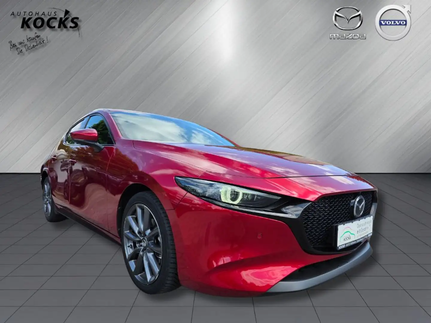 Mazda 3 SKYACTIV-X 2.0 M Hybrid AL-SELECTION LED, 360°Kame Červená - 1