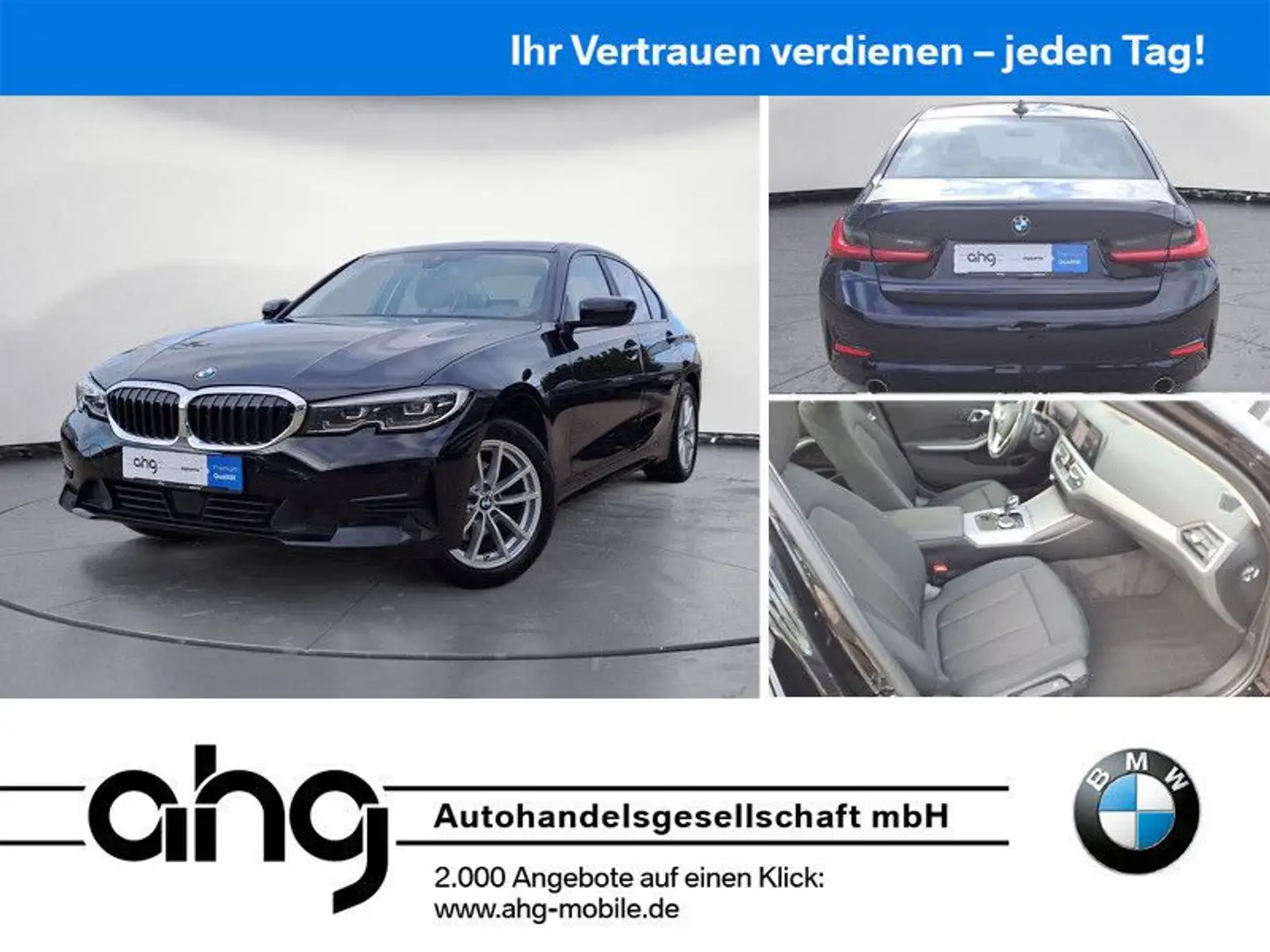 BMW 320 i xDrive Aut. Navi ACC LED DAB Schwarz - 1