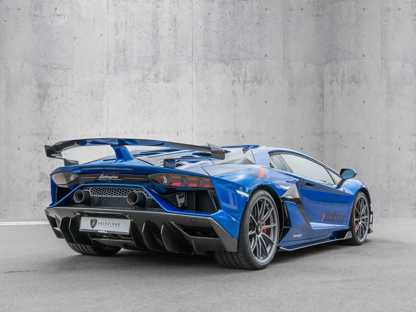Lamborghini Aventador SVJ Coupe Blu Nethuns, Exterieur Carbon Blau - 2