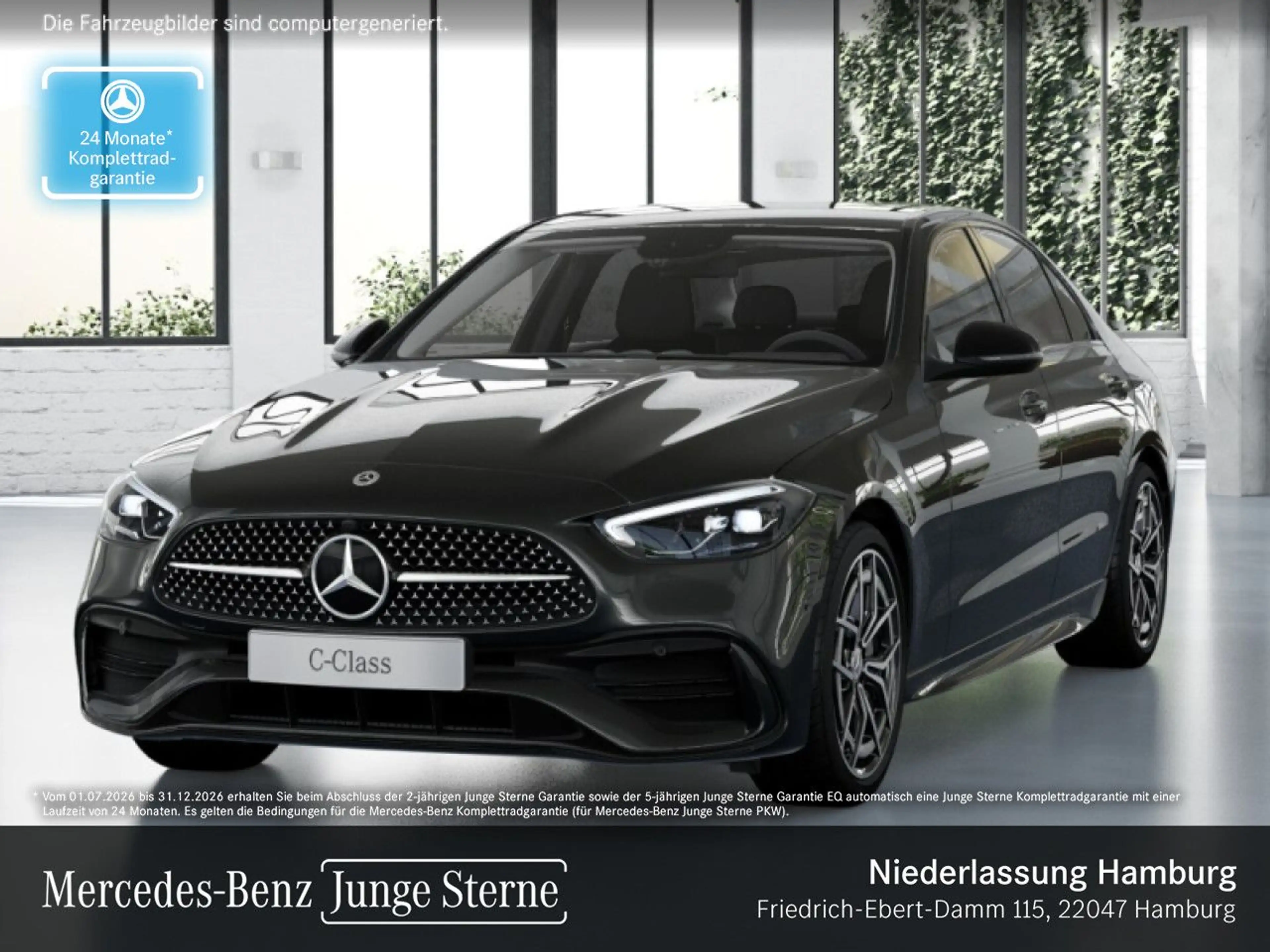 Mercedes-Benz C 180 AMG+NIGHT+LED+KAMERA+TOTW+KEYLESS+9G