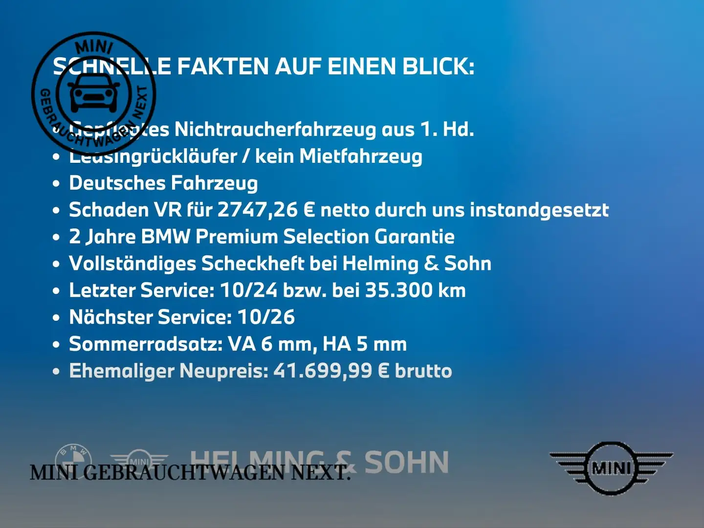 MINI Cooper SE Hatch Head-Up HK HiFi DAB LED RFK Shz. uvm. Weiß - 1