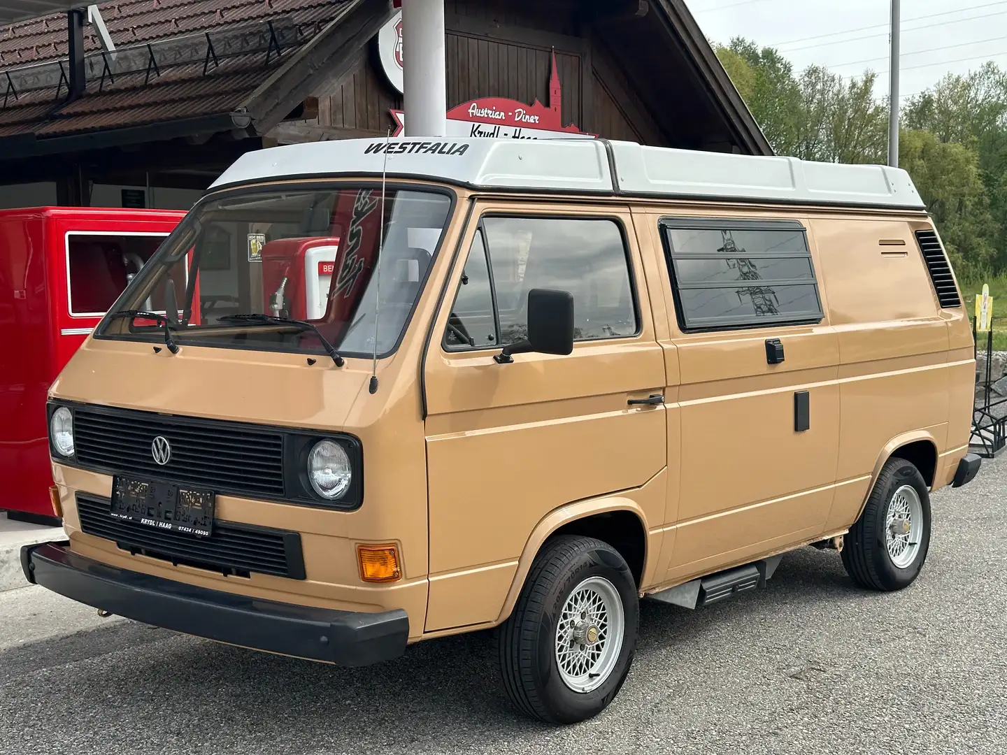 Volkswagen T3 California Westfalia Camper 1,6 D Bej - 2