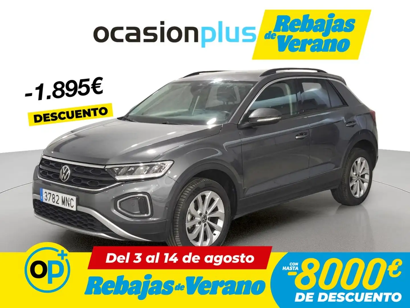Volkswagen T-Roc 1.0 TSI Life 81kW Gris - 1