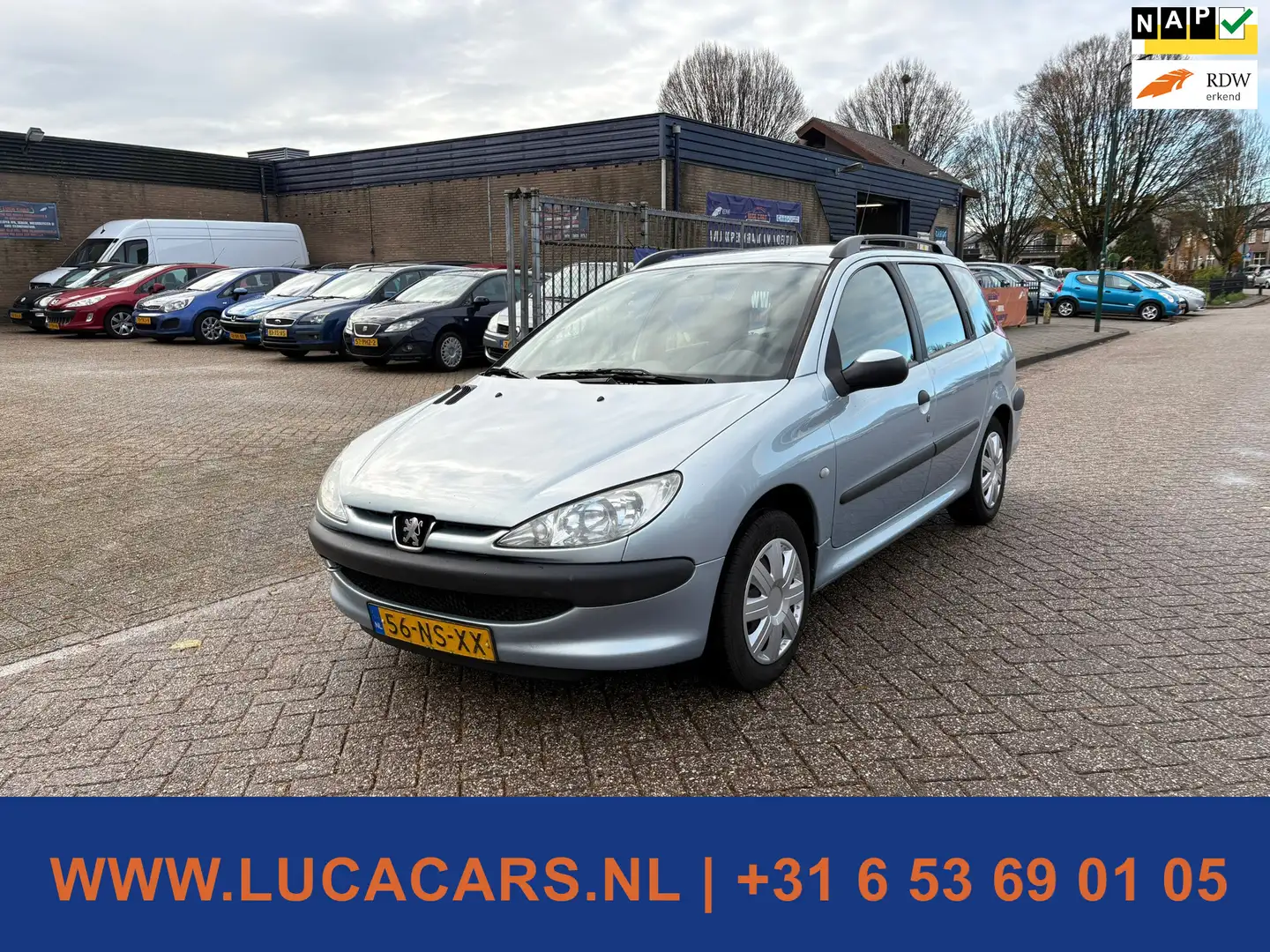 Peugeot 206 SW 1.4 Pop' Art Grijs - 1