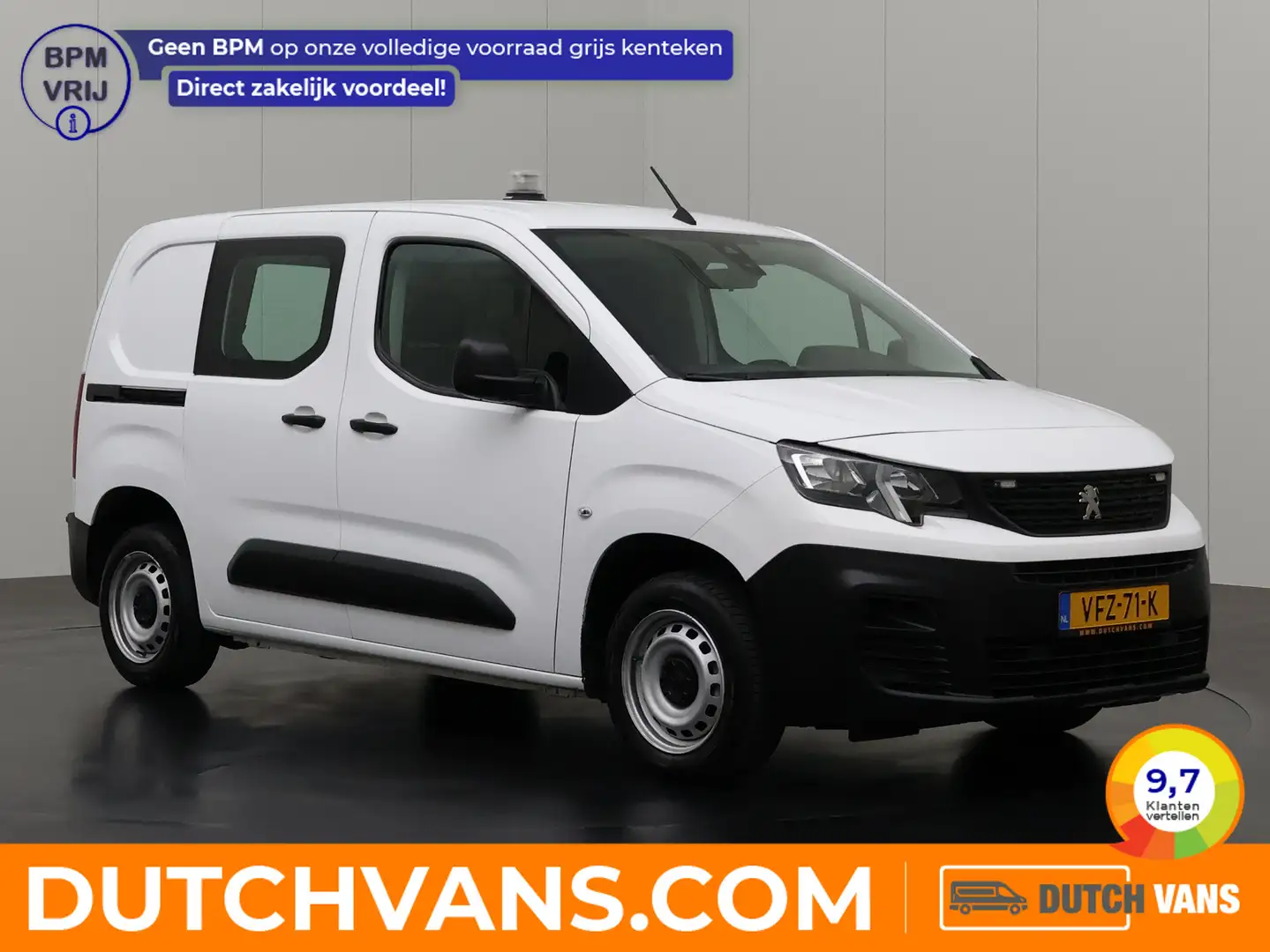 Peugeot Partner 1.5BlueHDI Pro | Airco | Betimmering | Trekhaak Wit - 1