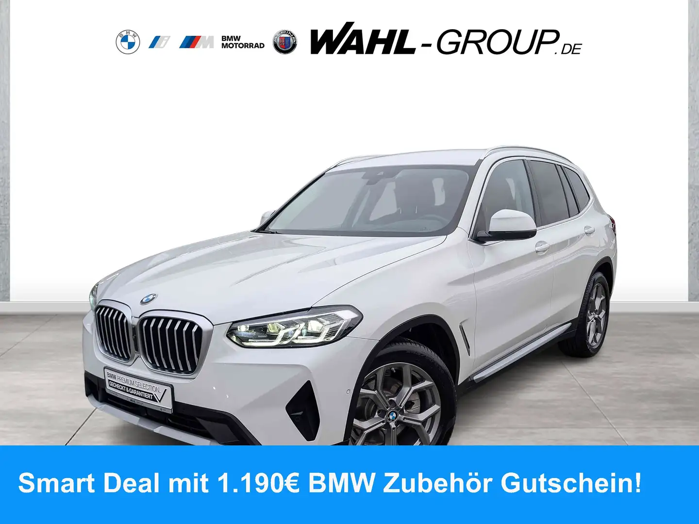 BMW X3 xDrive20d LC PLUS LEDER HUD AHK SPORTSITZE AKUST Blanc - 1