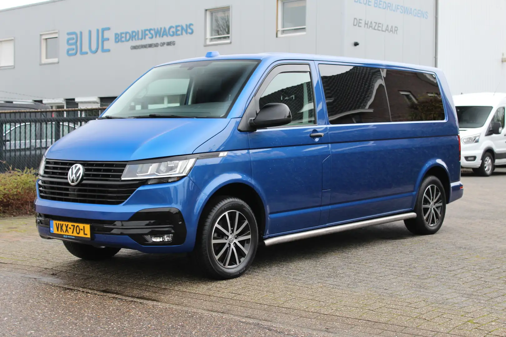 Volkswagen T6.1 Transporter 2.0 TDI 150PK E6 L2 Dubbele Cabine ✓  Apple Carpla Blau - 1