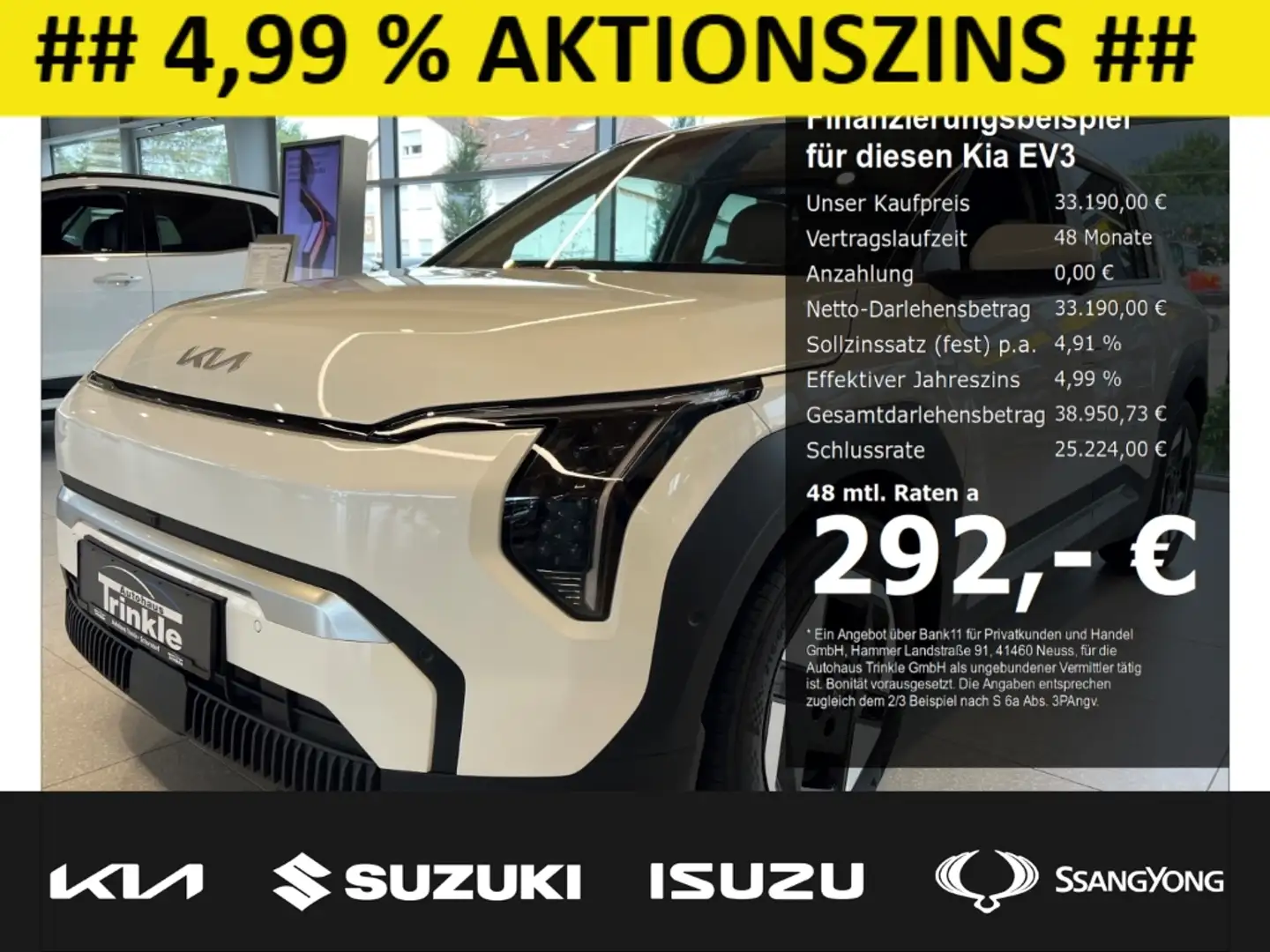 Kia EV3 58,3 KWH Earth DRIVE WIC UPG BUSINESS Navi Digital Blanco - 1