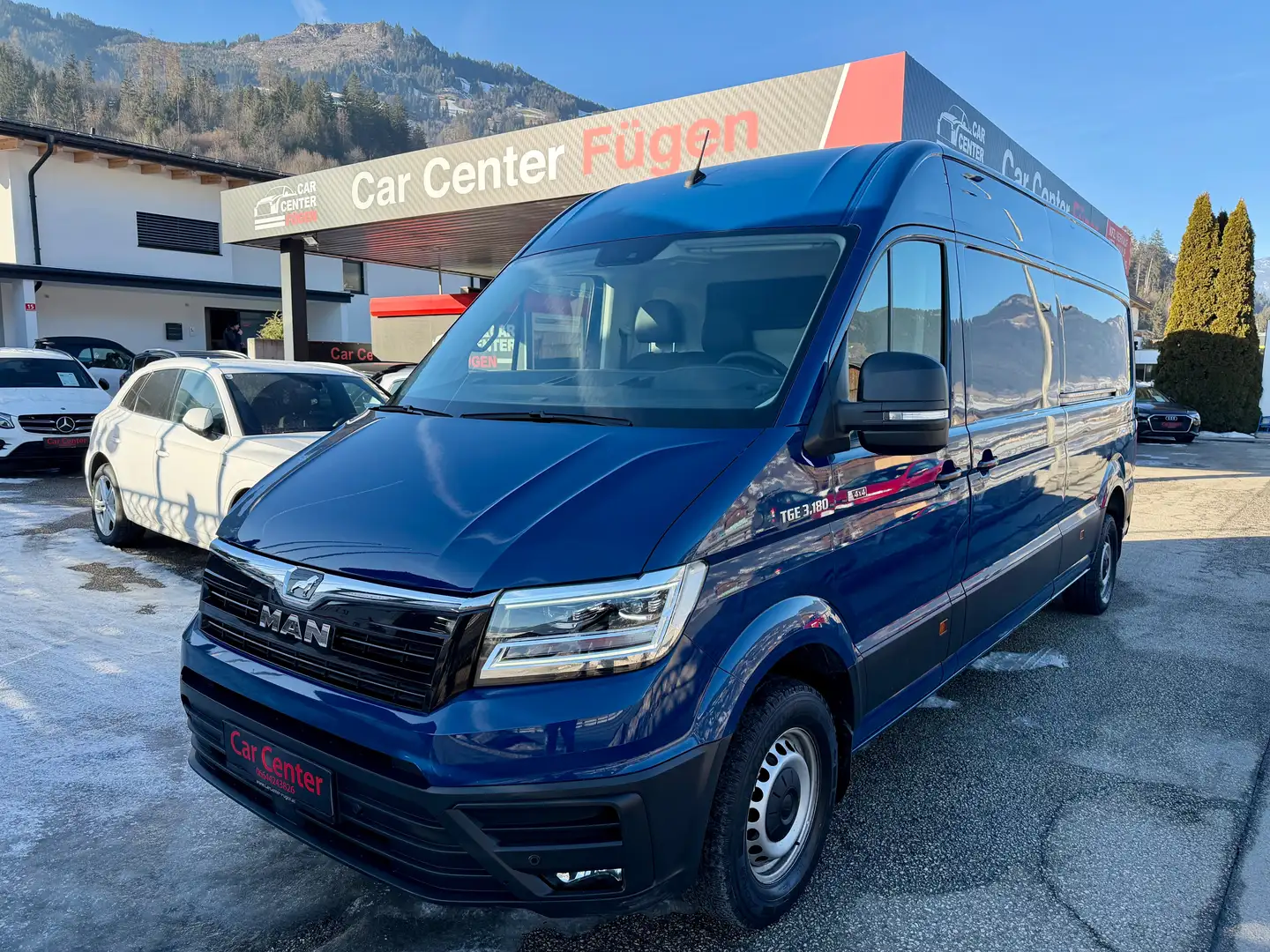MAN TGE 3.180 L4H3 Kasten 4x4 1. Besitz Bleu - 1