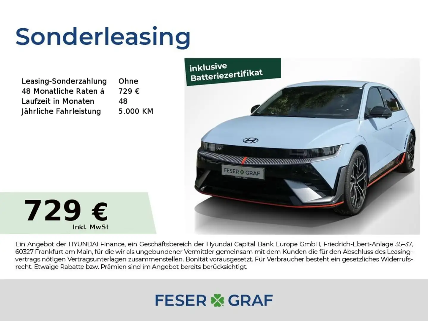 Hyundai IONIQ 5 PERFORMANCE SITZ-PAKET NAVI CAM SHZ LHZ Blu/Azzurro - 1