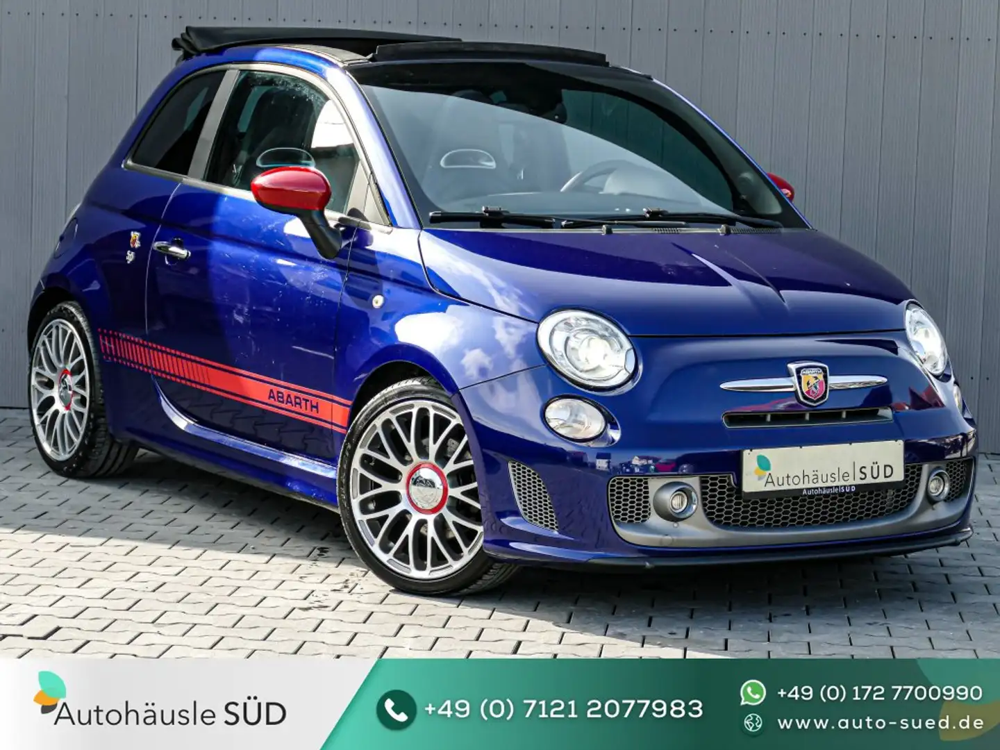 Fiat 500C Turismo |LEDER|Bi-XENON|INTERSCOPE|17 ALU Bleu - 1