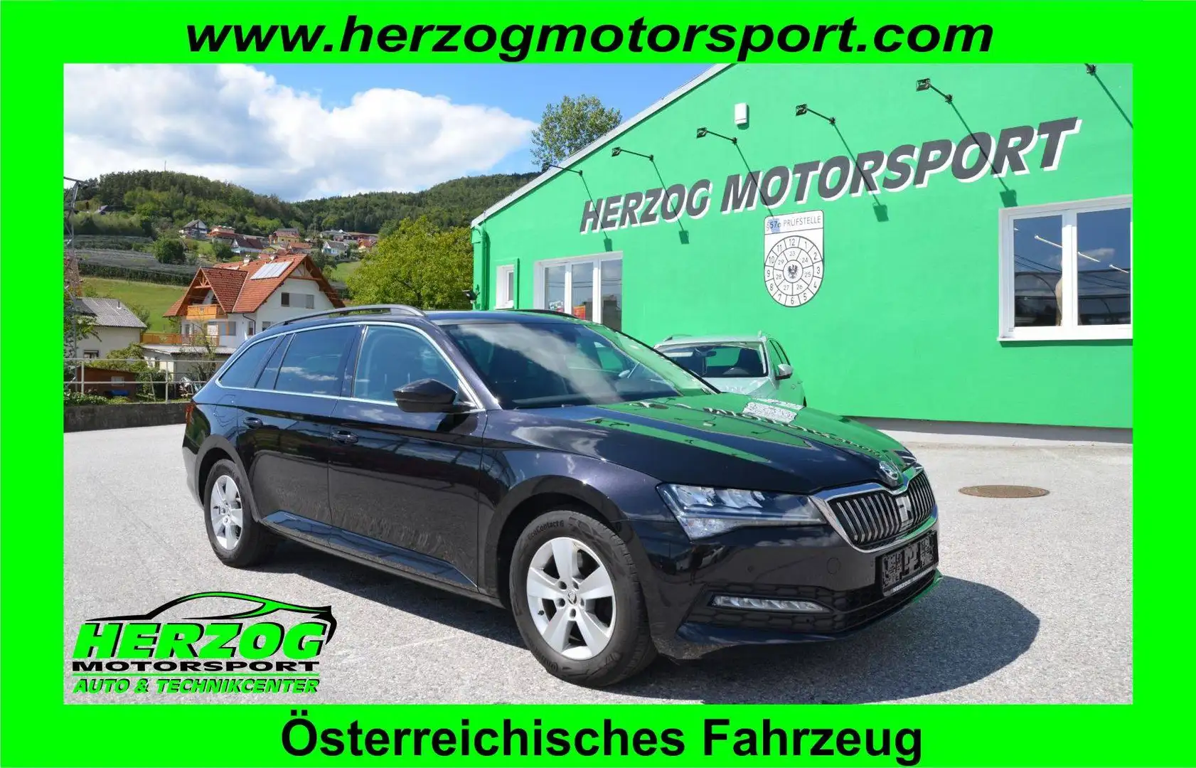 Skoda Superb Superb Kombi 2,0 TDI DSG LED AHV VIRTUAL NAVI 1.Besitz Schwarz - 1