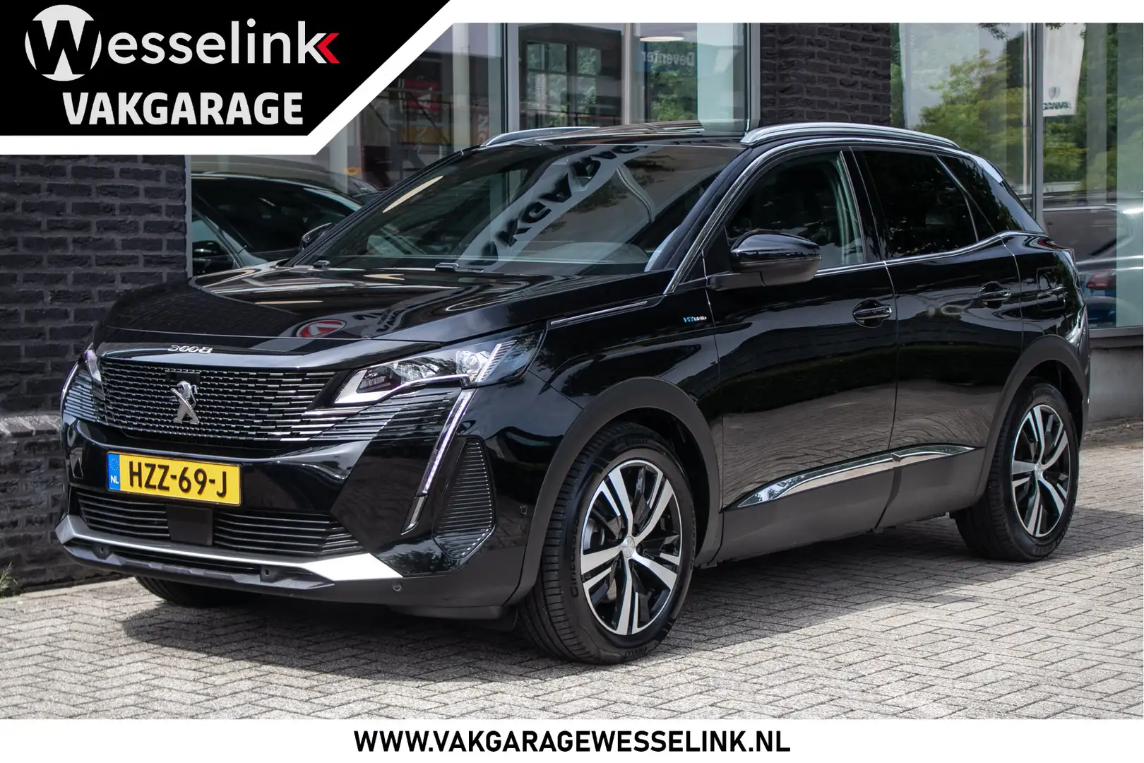 Peugeot 3008 1.6 HYbrid 225 GT -  Dealer ond. | 1e eig. | Panod Noir - 1