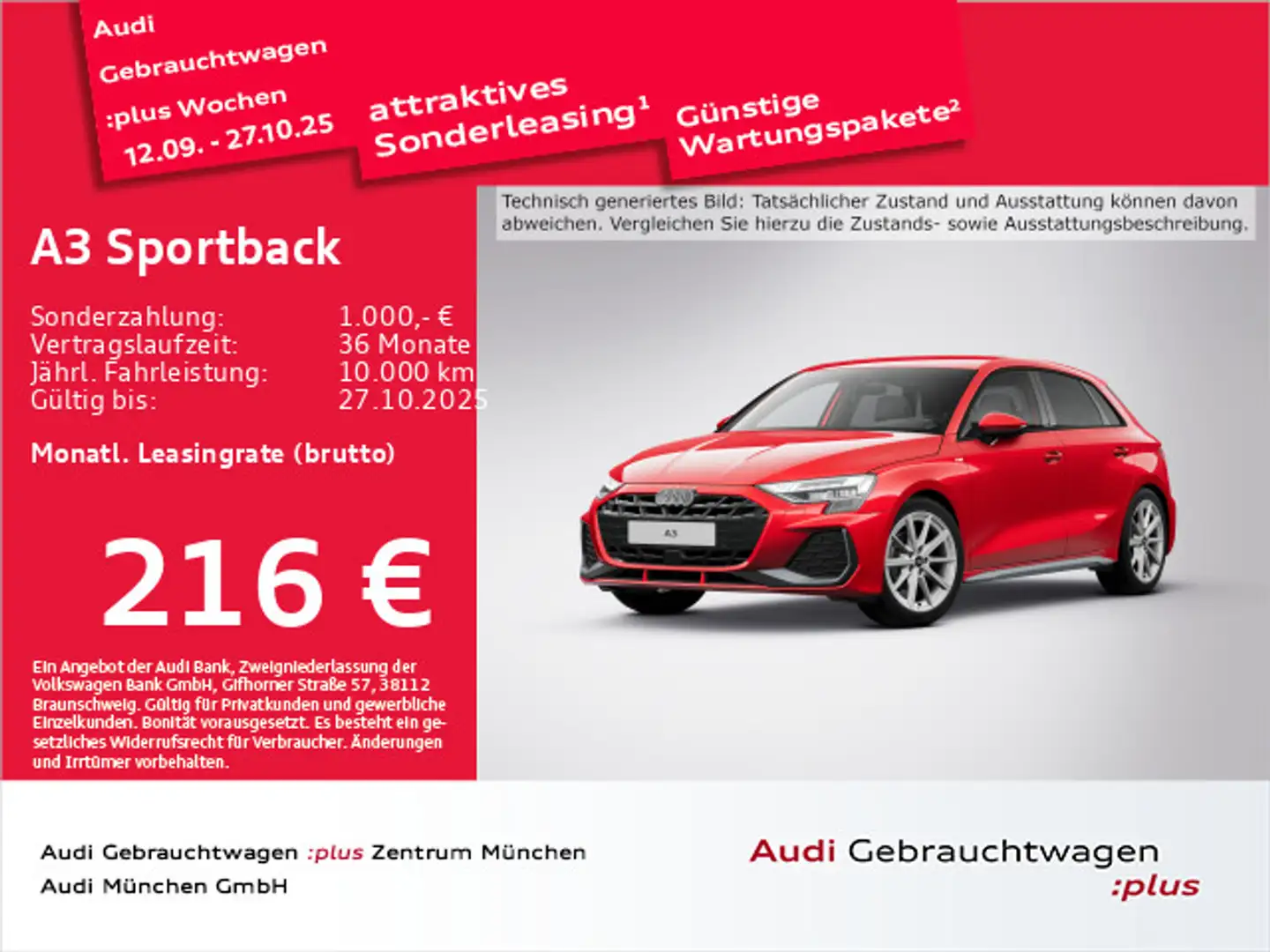 Audi A3 35 TFSI S line Virtual+/ACC/LED/Nav Rot - 1