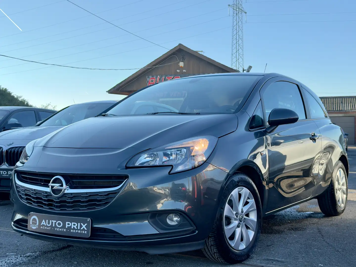 Opel Corsa-e 1.2i Edition Clim Faible Km Carnet Euro 6b Gris - 1
