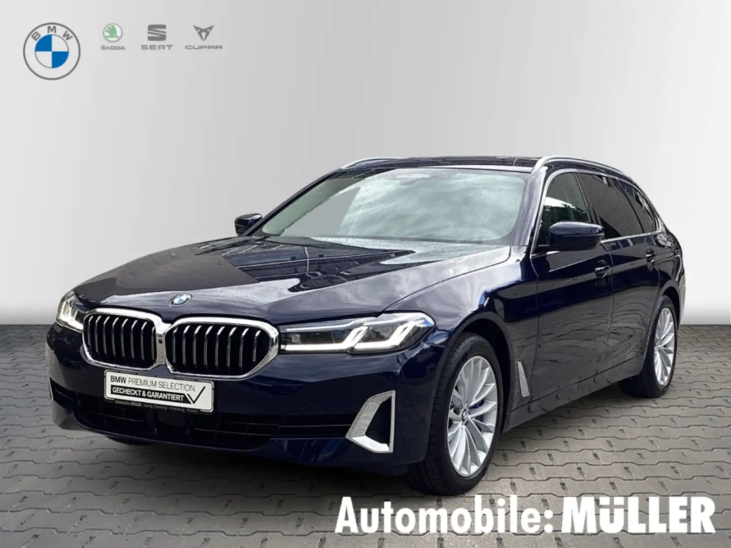 BMW 540 i xDrive Touring*ACC*HuD*SoftClose*Memory*Laser* Bleu - 1