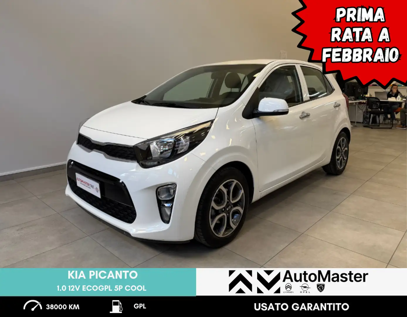 Kia Picanto Picanto 1.0 12V EcoGPL 5 porte Cool Blanc - 1