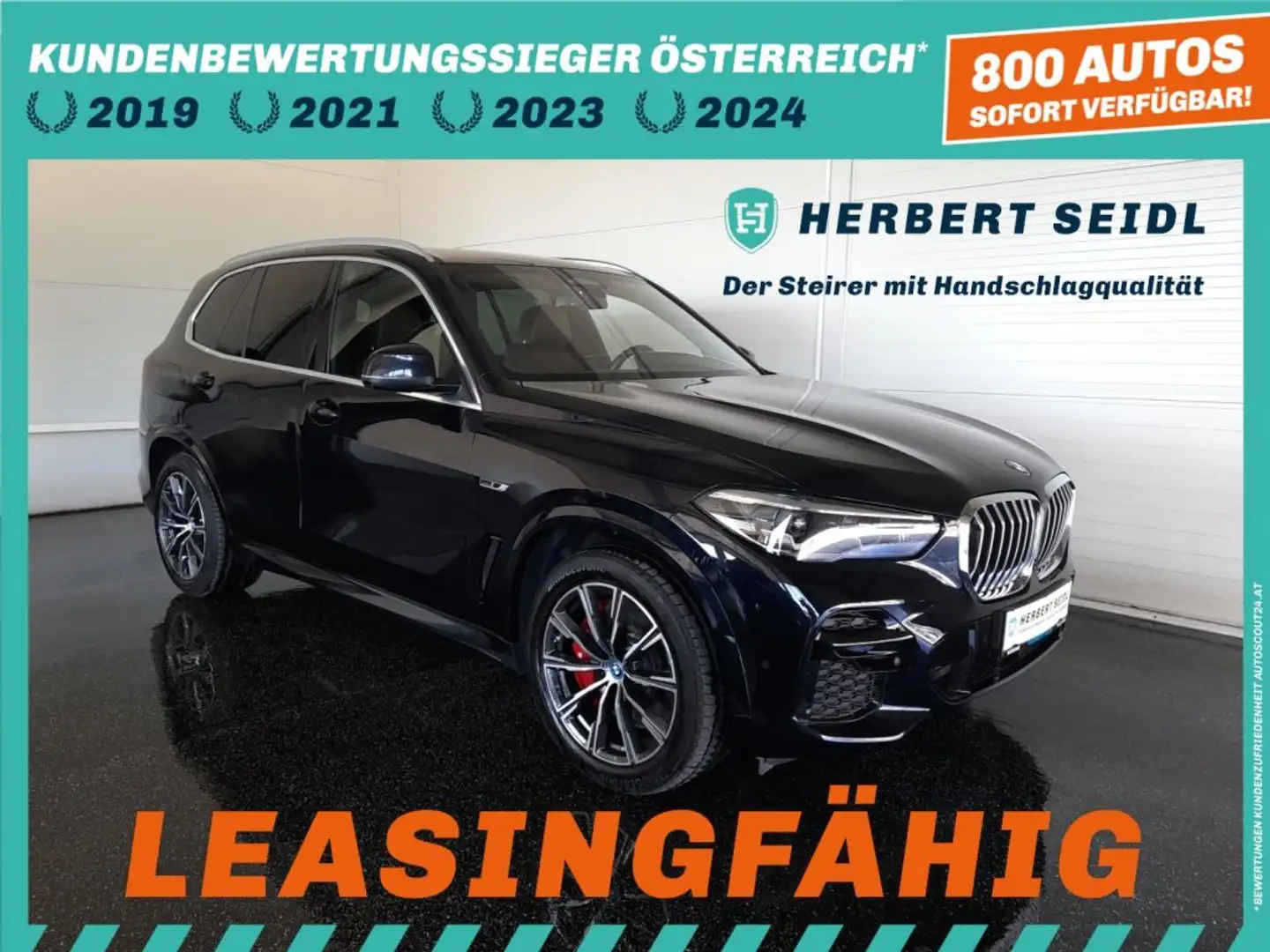 BMW X5 45e M-SPORT PHEV 4x4 Aut. *VOLL LED / 20 ZOLL / NAVI / ACC / 360° KAMERA / VOLLEDER-SPORTSITZE / E-KLAPPE* Schwarz - 1