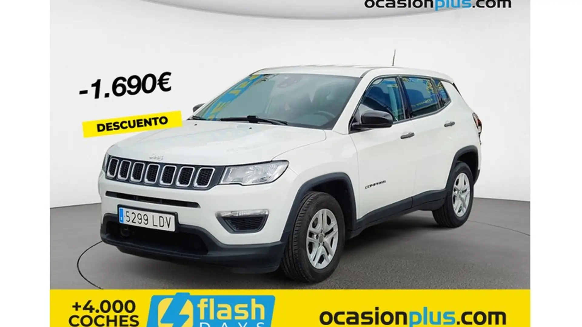 Jeep Compass 1.4 Multiair Sport 4x2 103kW Blanco - 1
