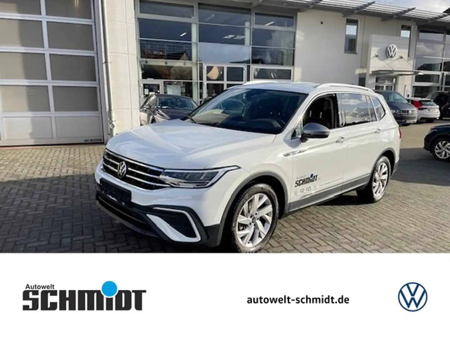 Volkswagen Tiguan Allspace 1.5TSi DSG Life 7-Sitzer AHK R-Kamera 18Zoll AC... Weiß - 1
