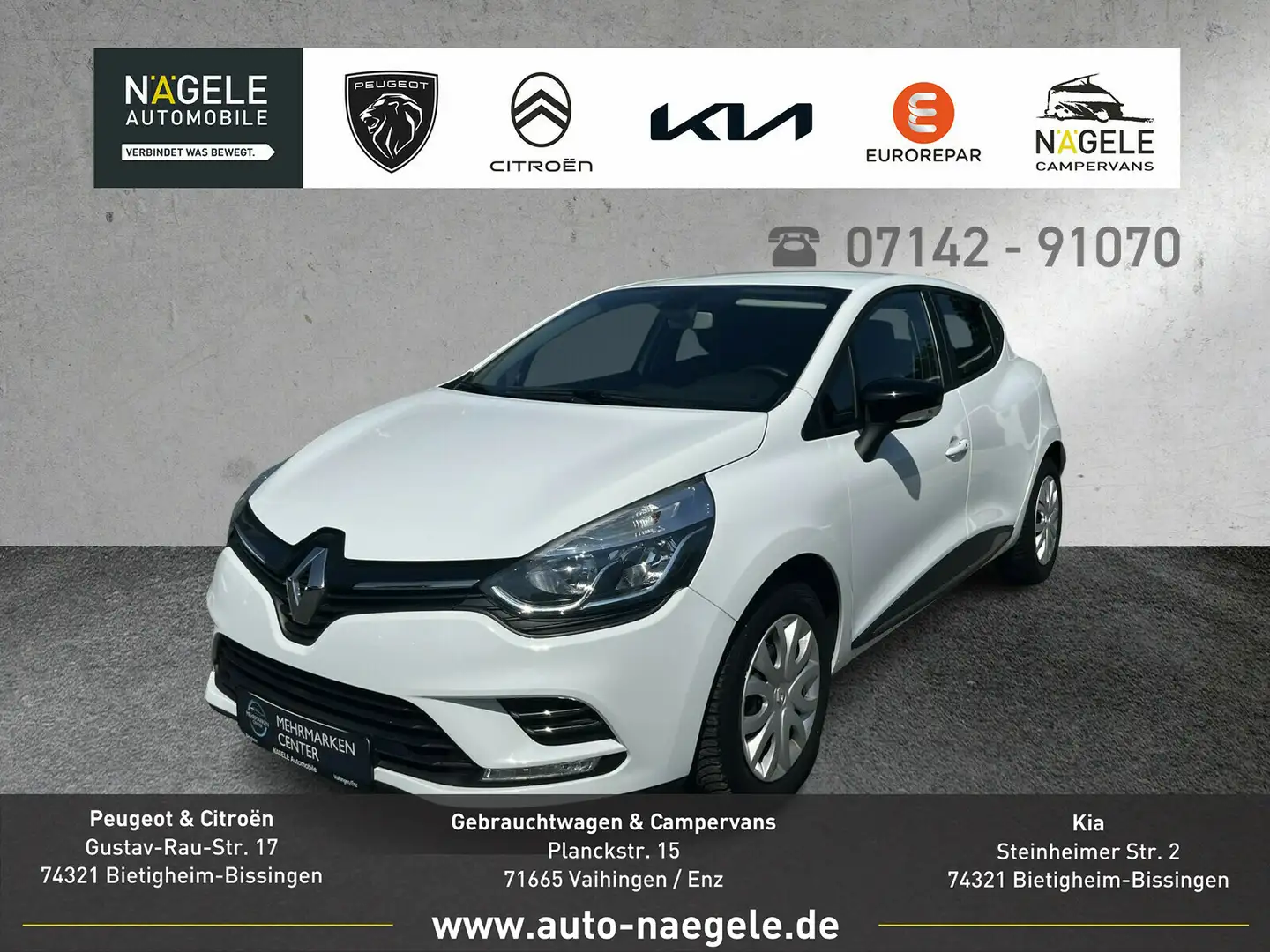 Renault Clio Clio IV 0.9 TCe Collection|Klima+PDC+Bluetooth Blanco - 1